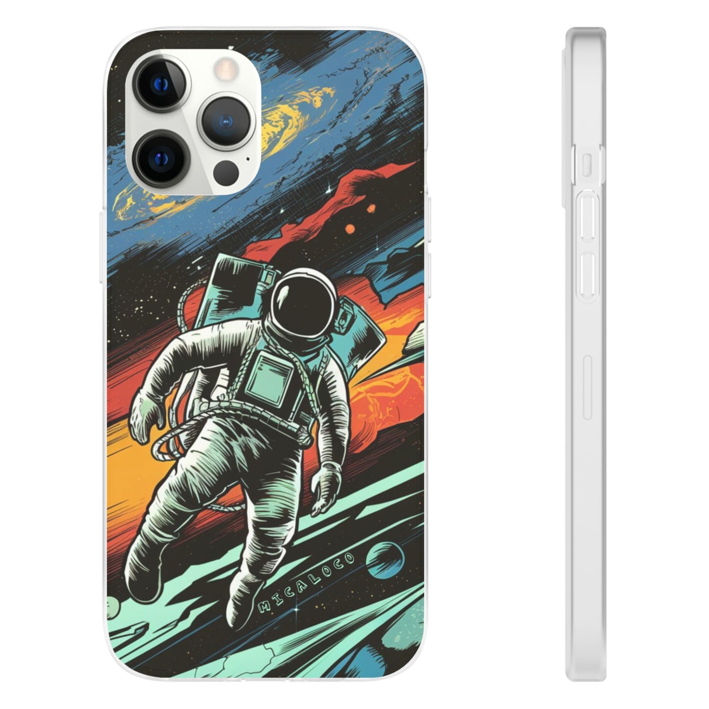SPACEMAN IPHONE FLEXI PHONECASE