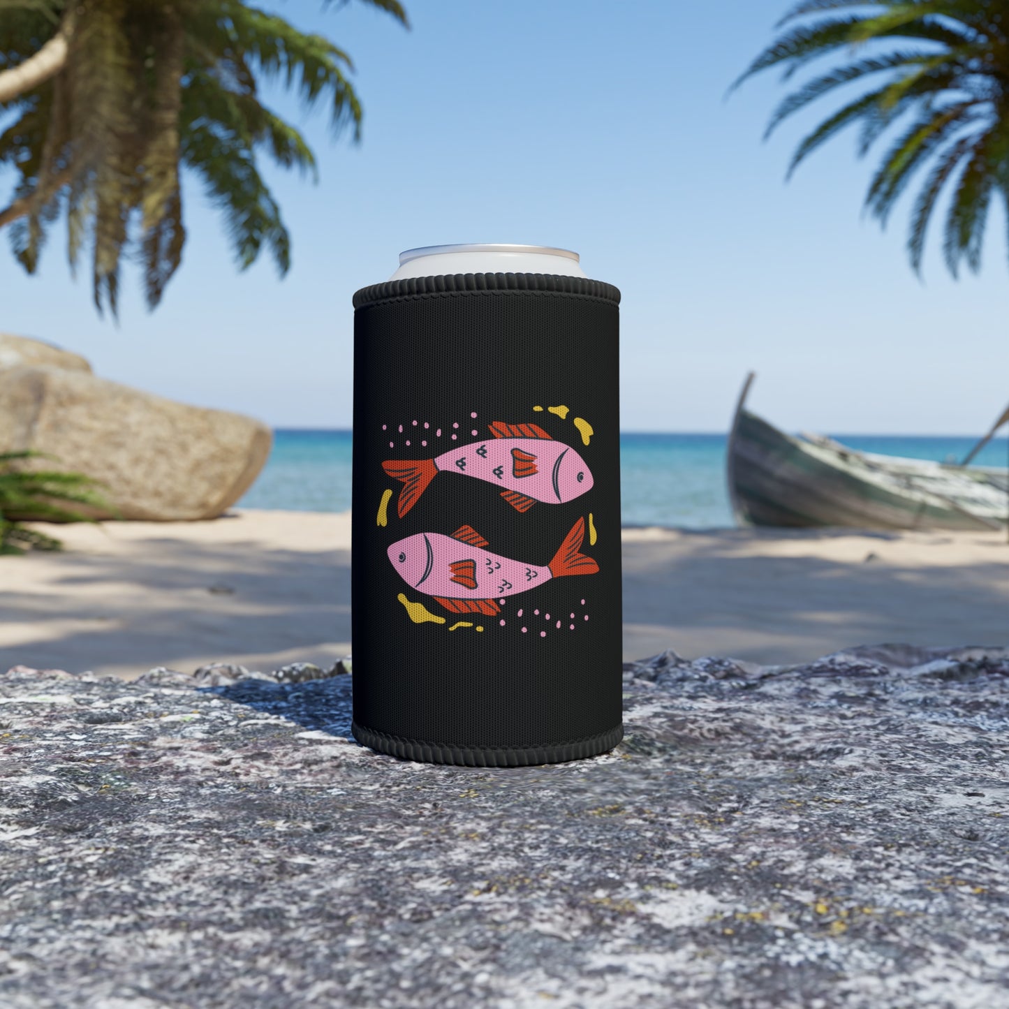 PISCES ART STUBBY COOLER