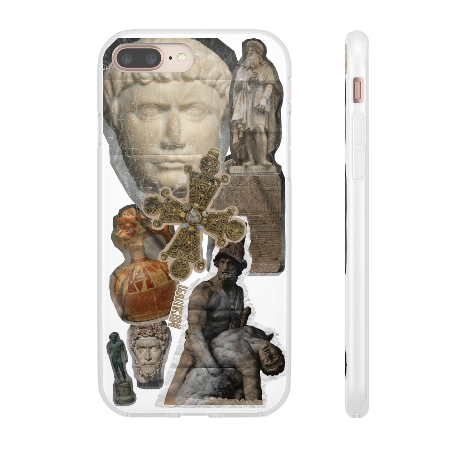 VINTAGE STICKER IPHONE FLEXI PHONECASE