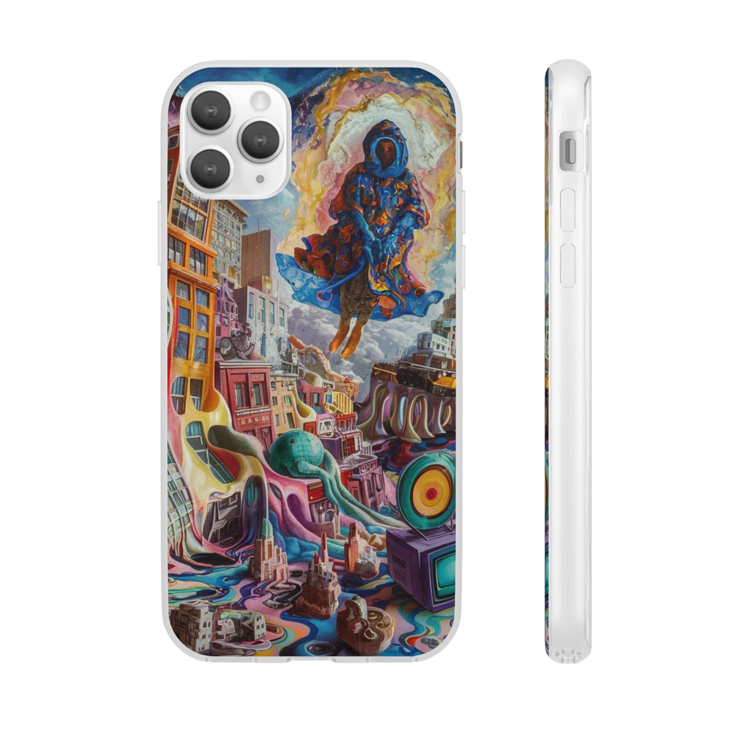 DRIPPY CITY ART IPHONE FLEXI PHONECASE
