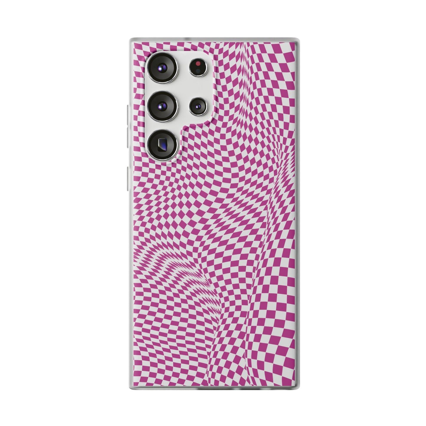 TRIPPY PINK CHECKERED SAMSUNG FLEXI PHONECASE