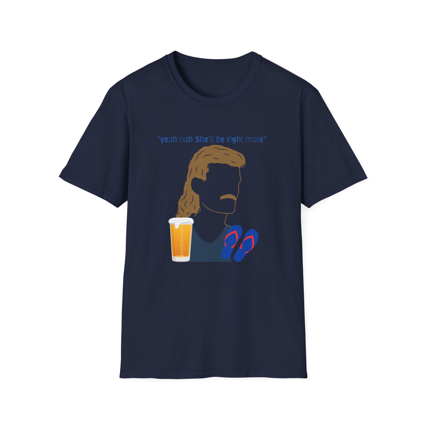 SHE'LL BE RIGHT MATE AUSSIE BOGAN ESSENTIAL CLASSIC FIT T-SHIRT
