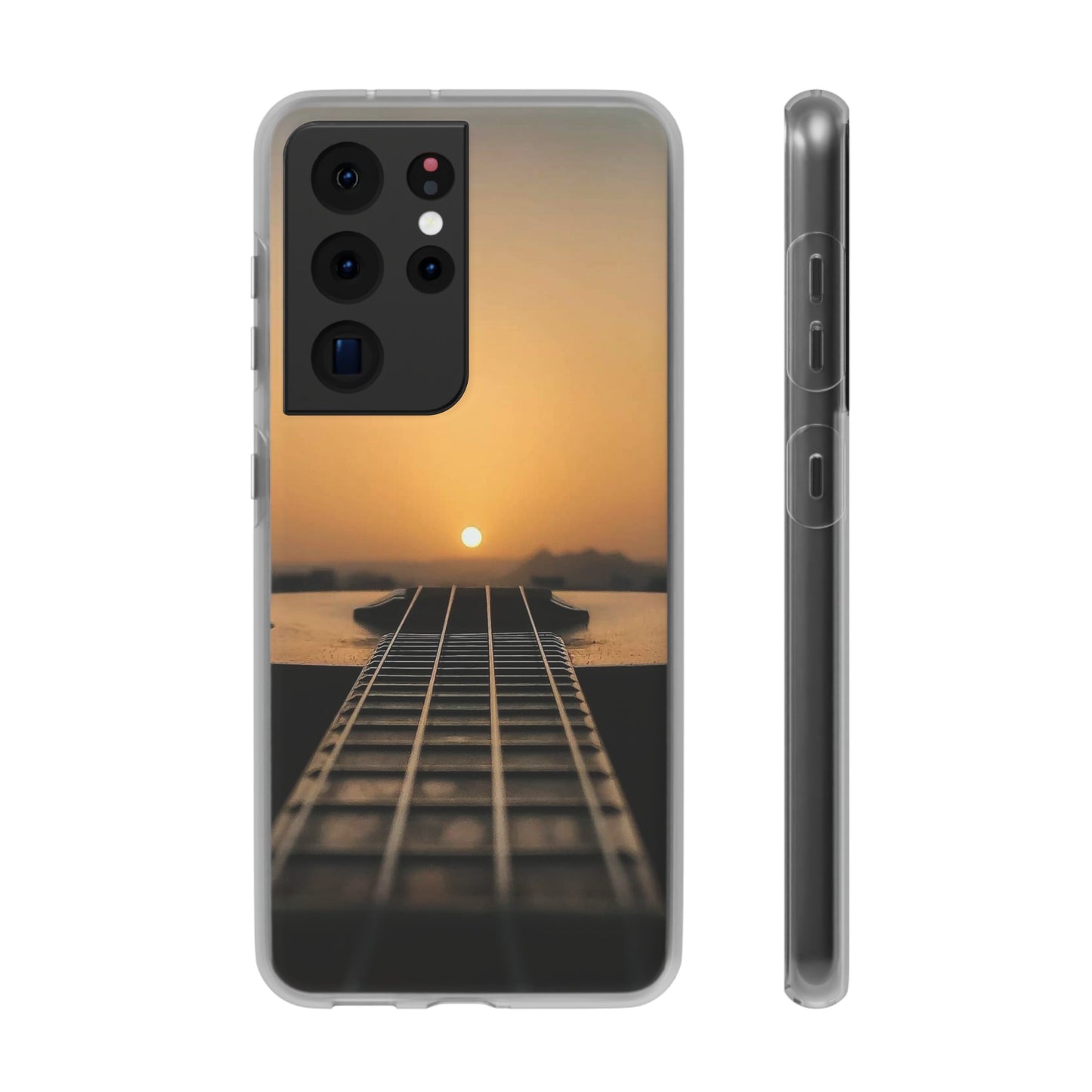 SUNSET ON GUITAR SAMSUNG FLEXI PHONECASE