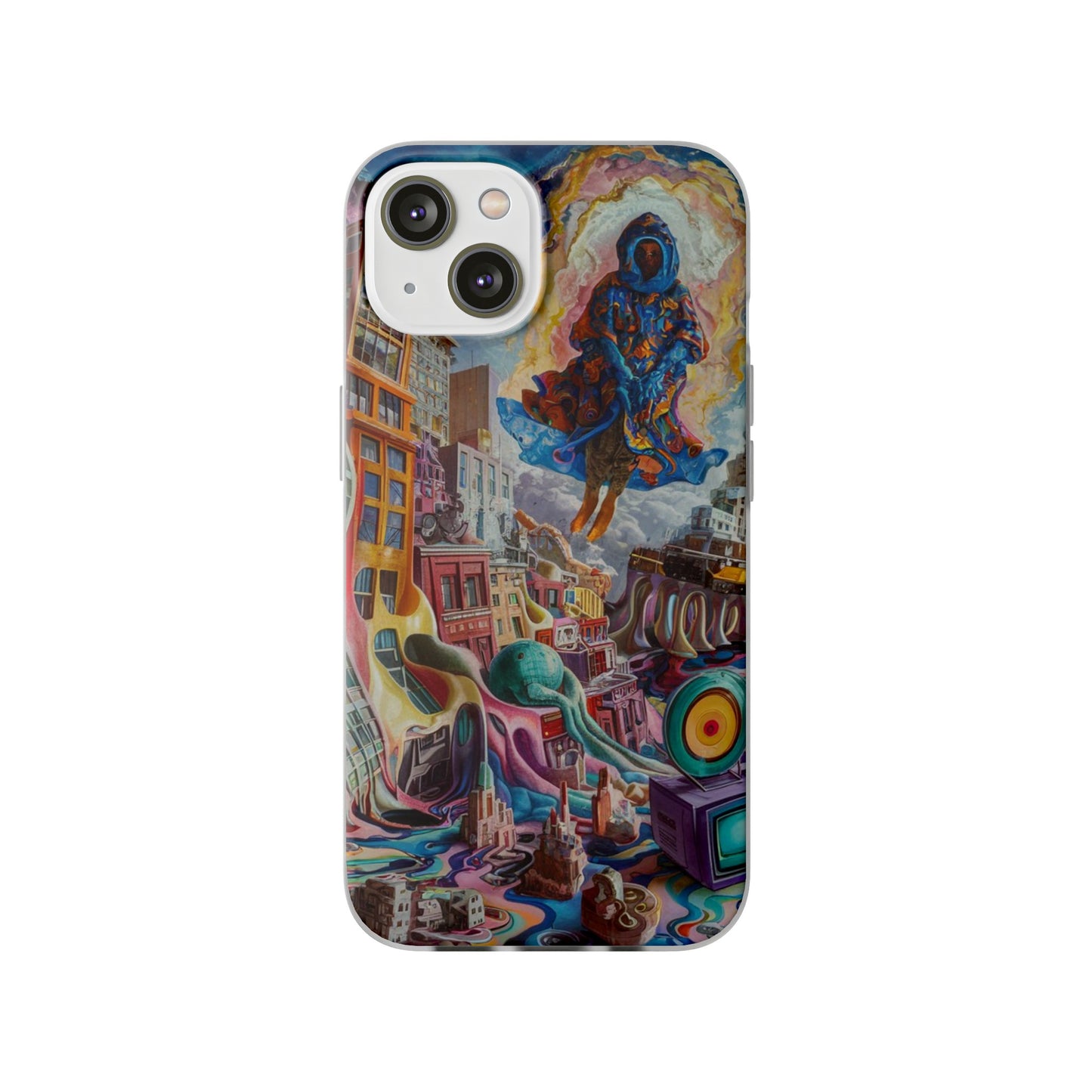 DRIPPY CITY ART IPHONE FLEXI PHONECASE