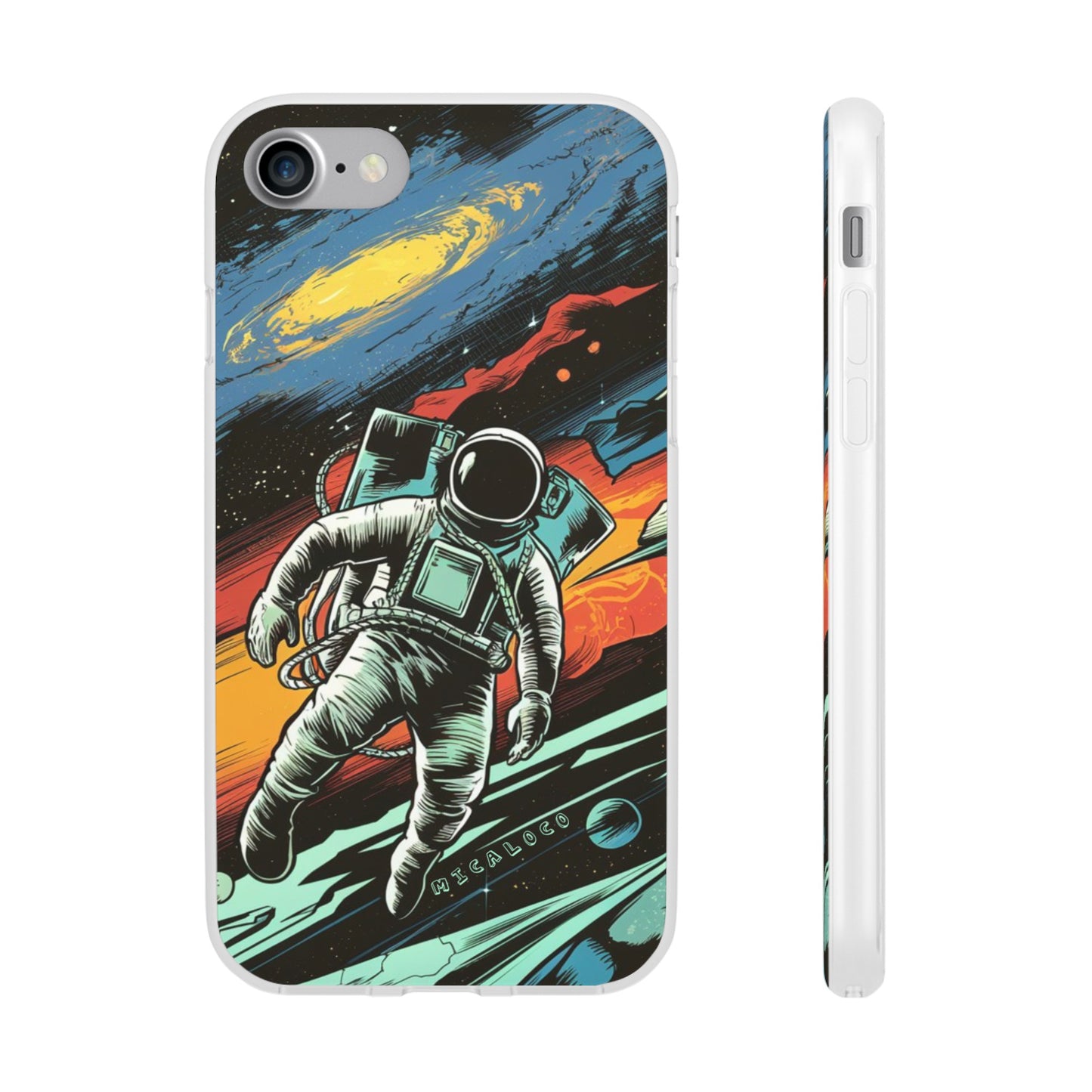 SPACEMAN IPHONE FLEXI PHONECASE