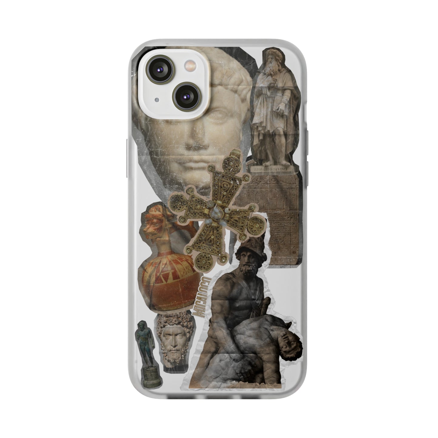 VINTAGE STICKER IPHONE FLEXI PHONECASE