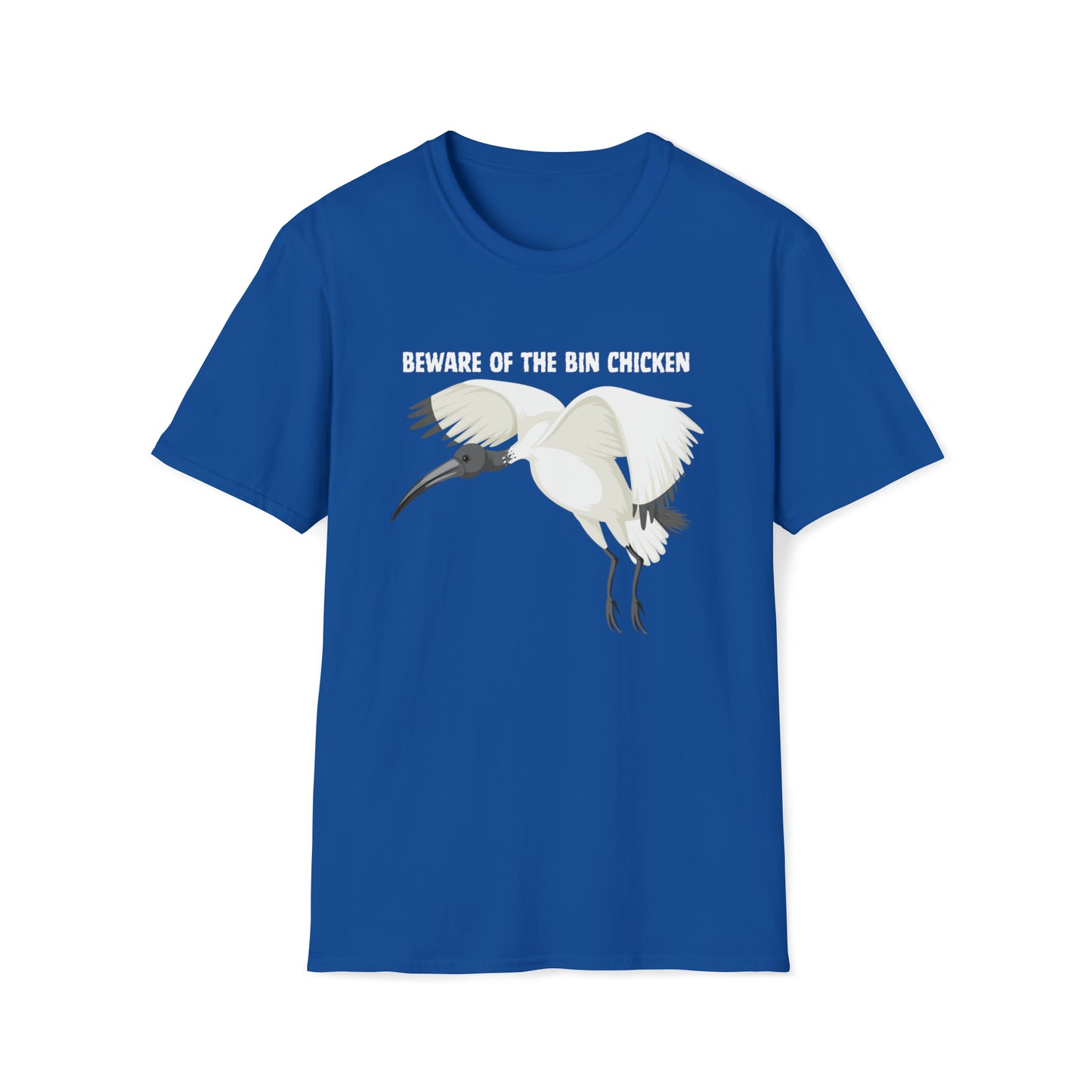 BEWARE OF THE BIN CHICKEN T-SHIRT