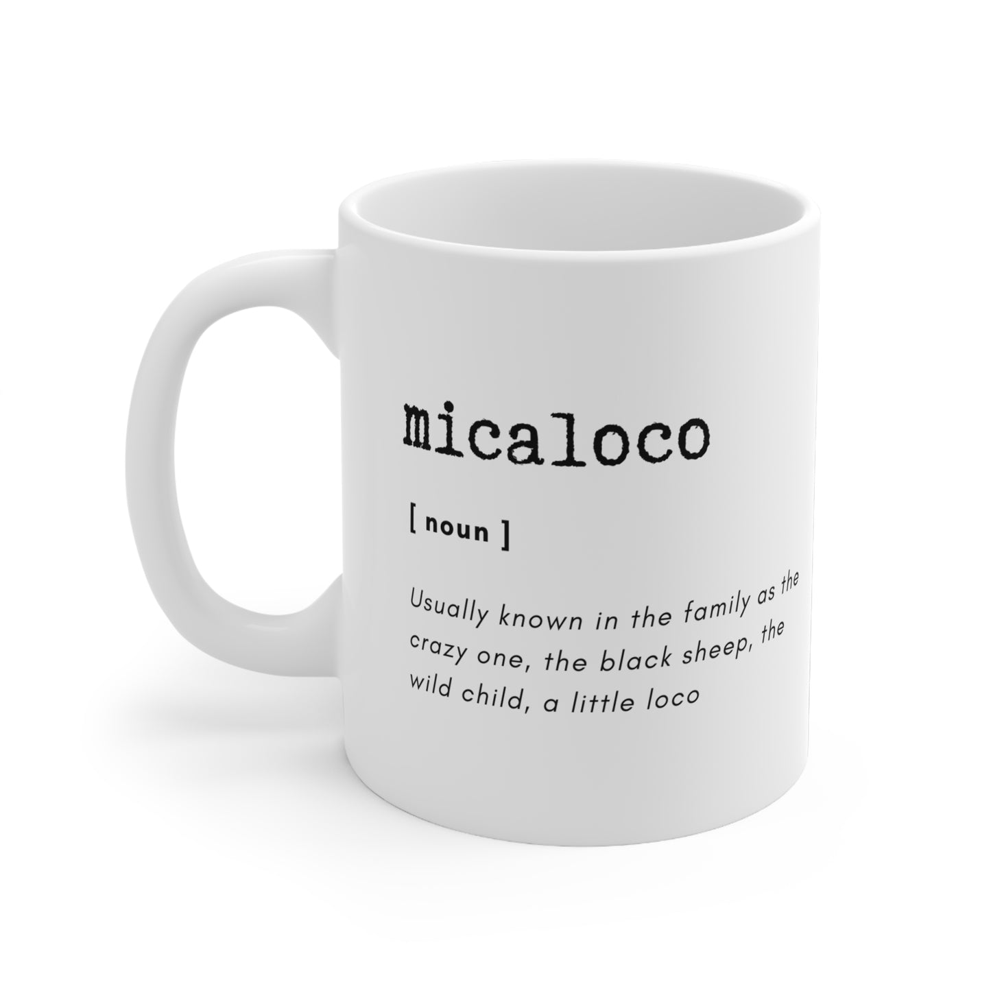 MICALOCO DICTIONARY LOGO COFFEE MUG