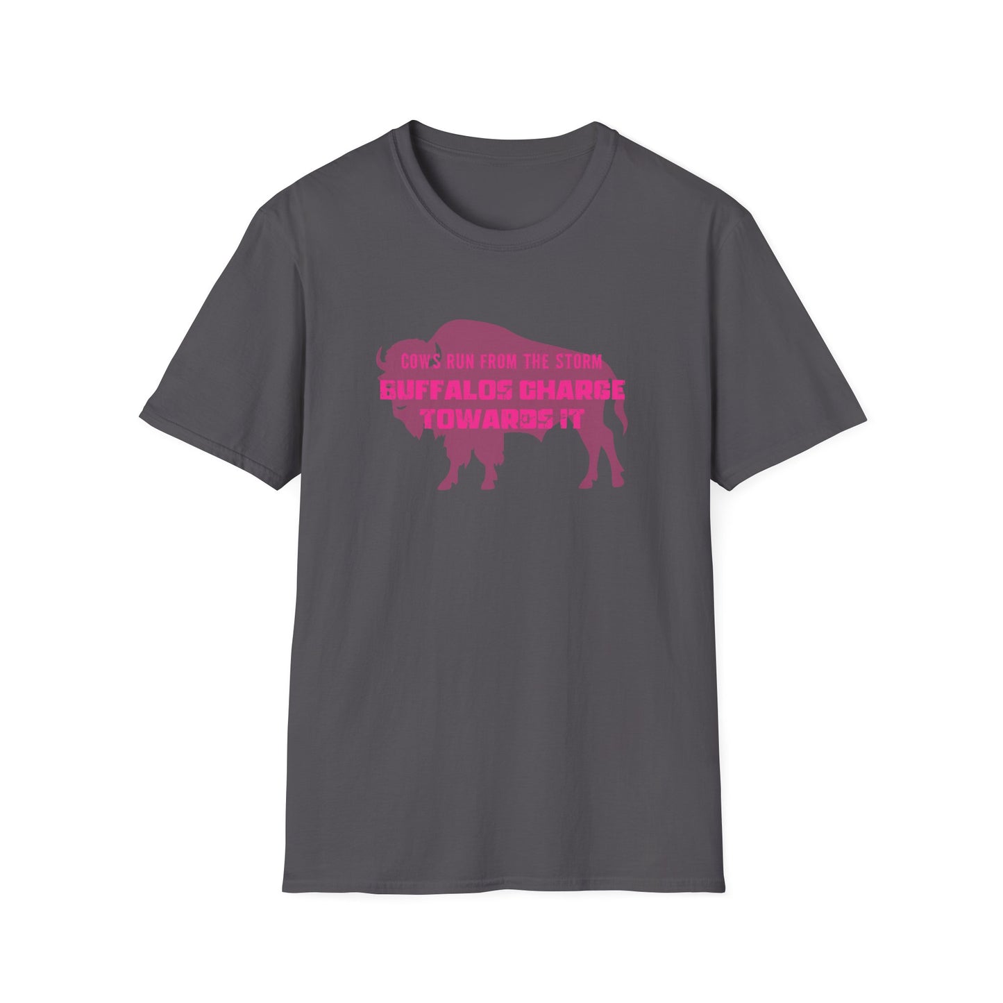 BUFFALO QUOTE PINK CLASSIC FIT T-SHIRT