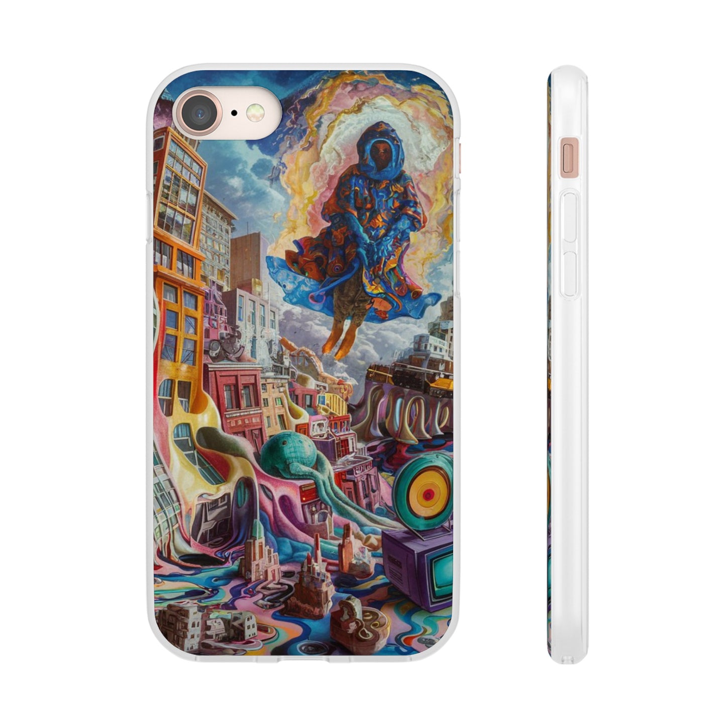 DRIPPY CITY ART IPHONE FLEXI PHONECASE