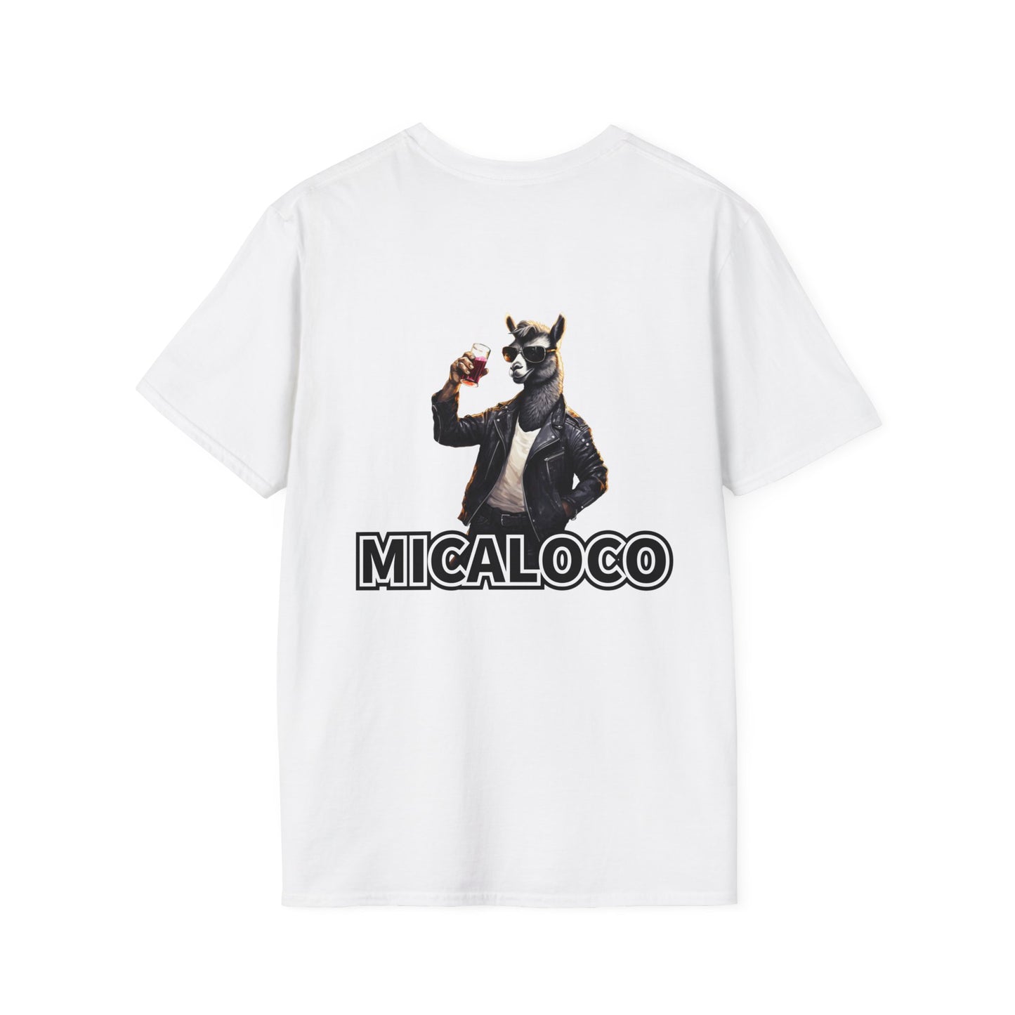 MICALOCO LLAMA BACK LOGO CLASSIC FIT T-SHIRT