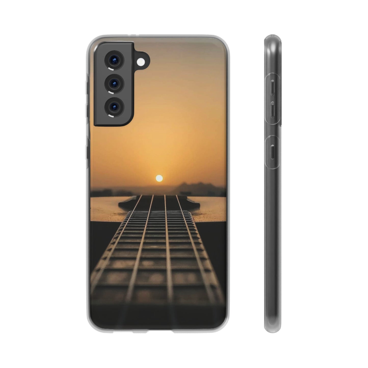 SUNSET ON GUITAR SAMSUNG FLEXI PHONECASE