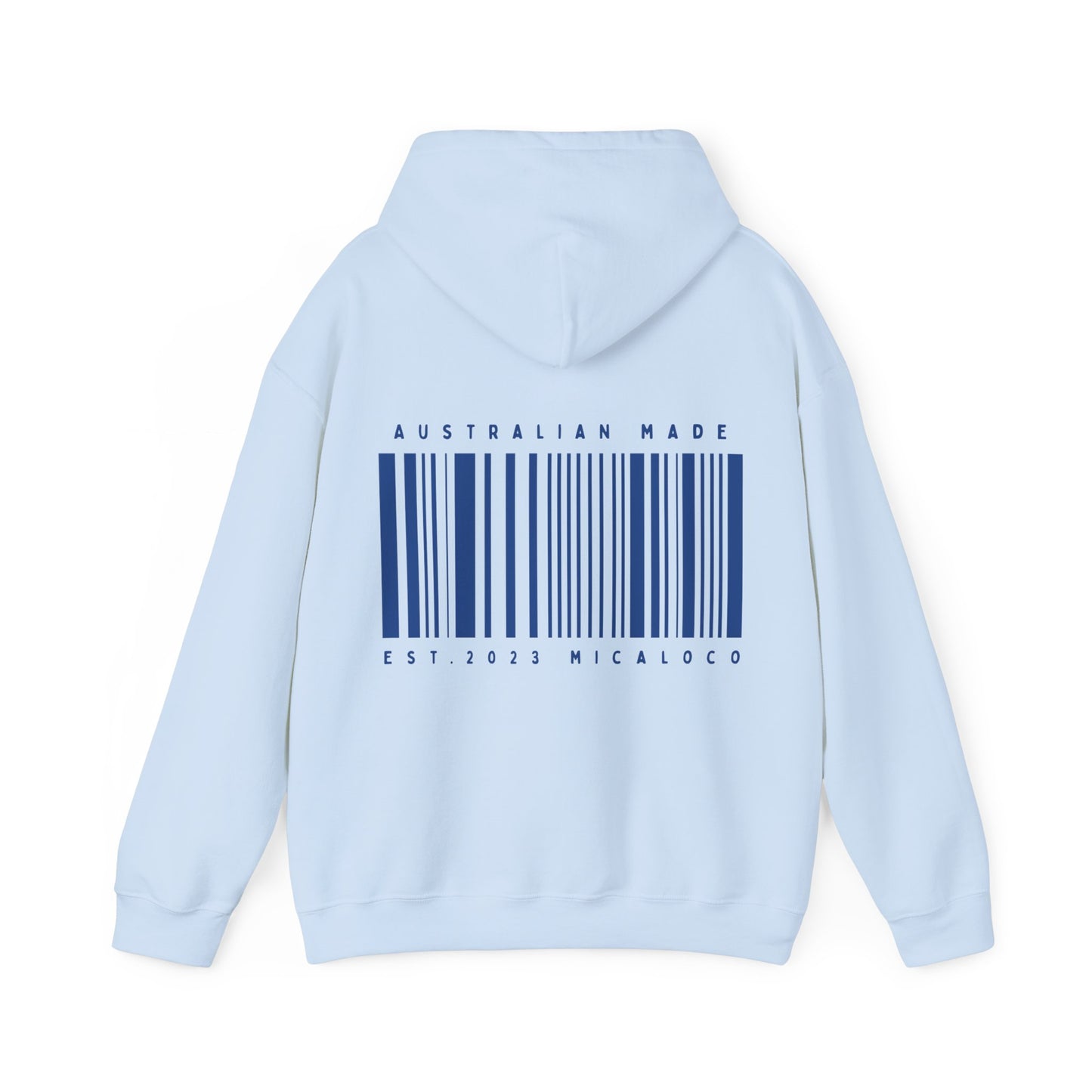 AUSTRALIAN MADE BARCODE CLASSIC HOODIE