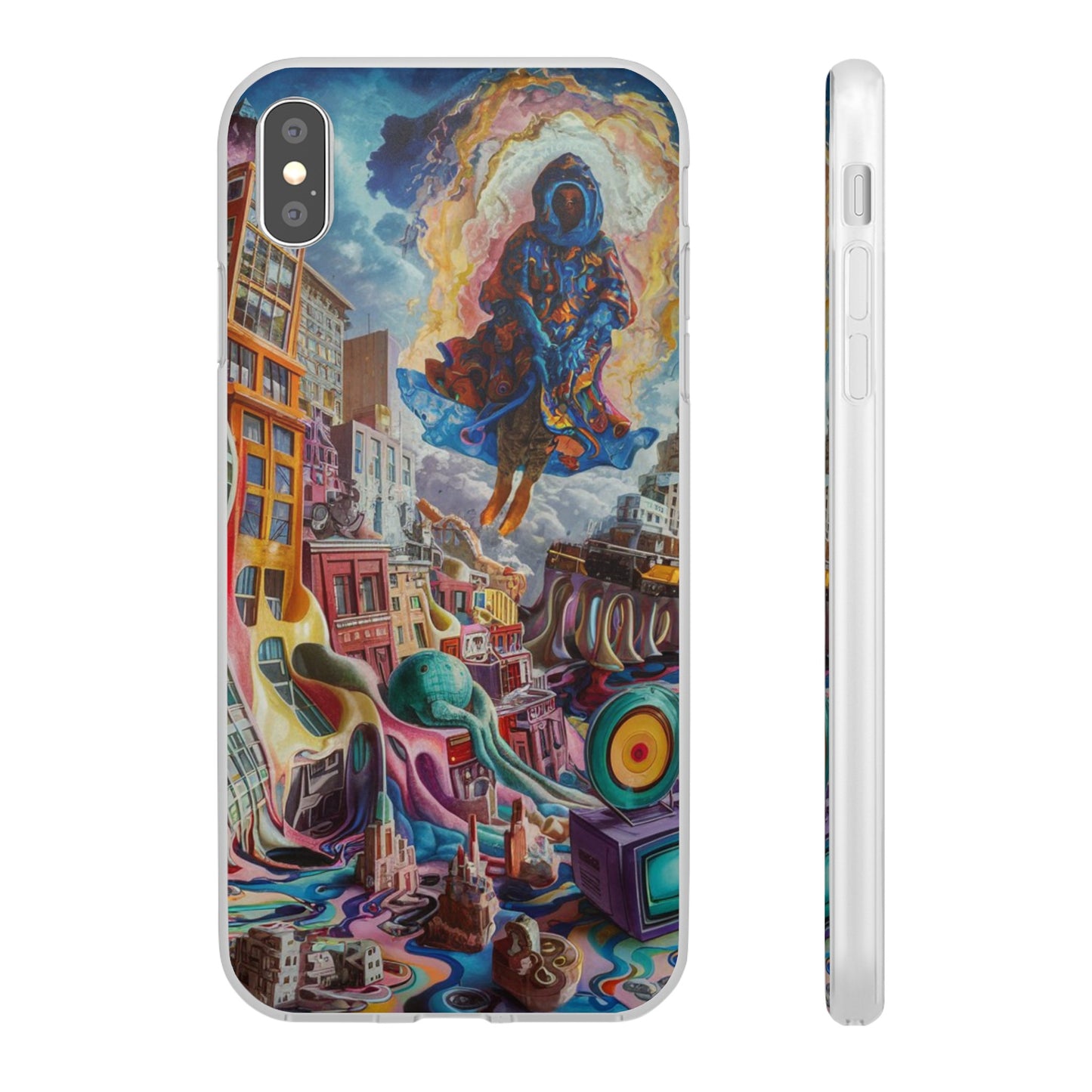 DRIPPY CITY ART IPHONE FLEXI PHONECASE