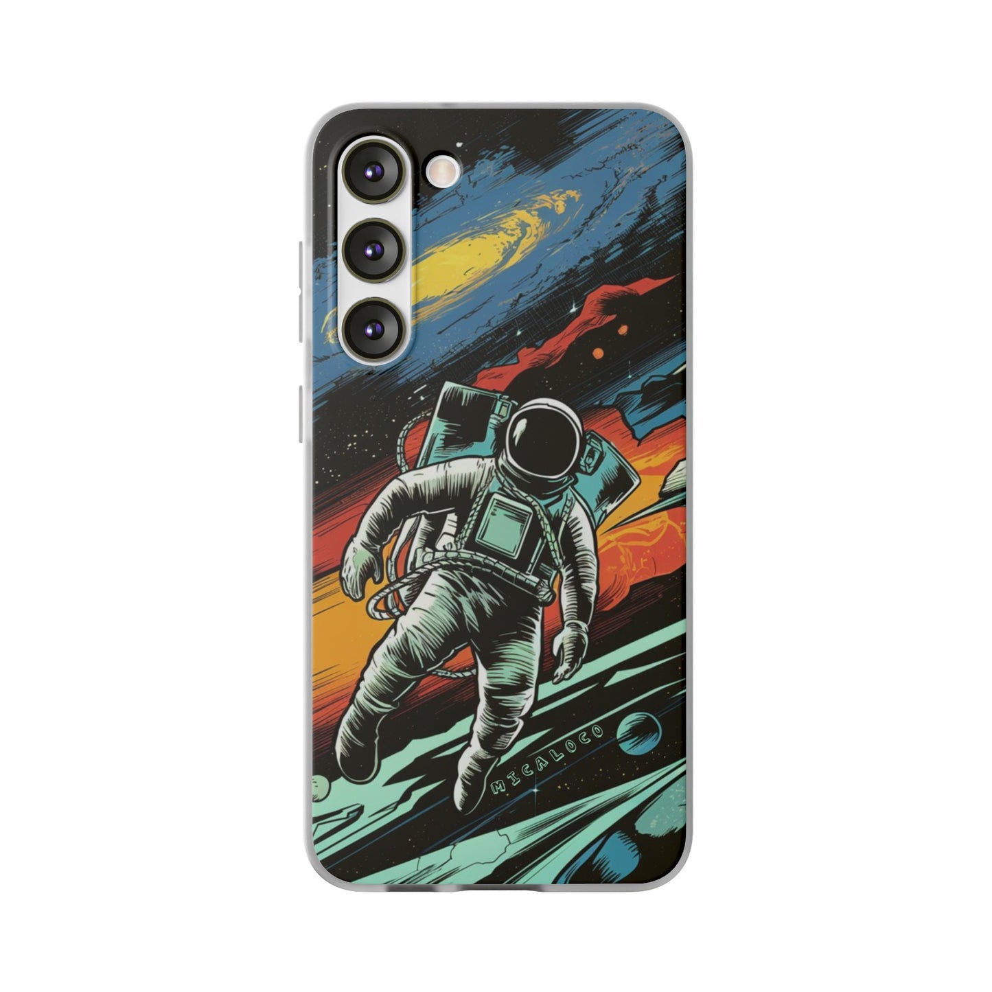 SPACEMAN SAMSUNG FLEXI PHONECASE
