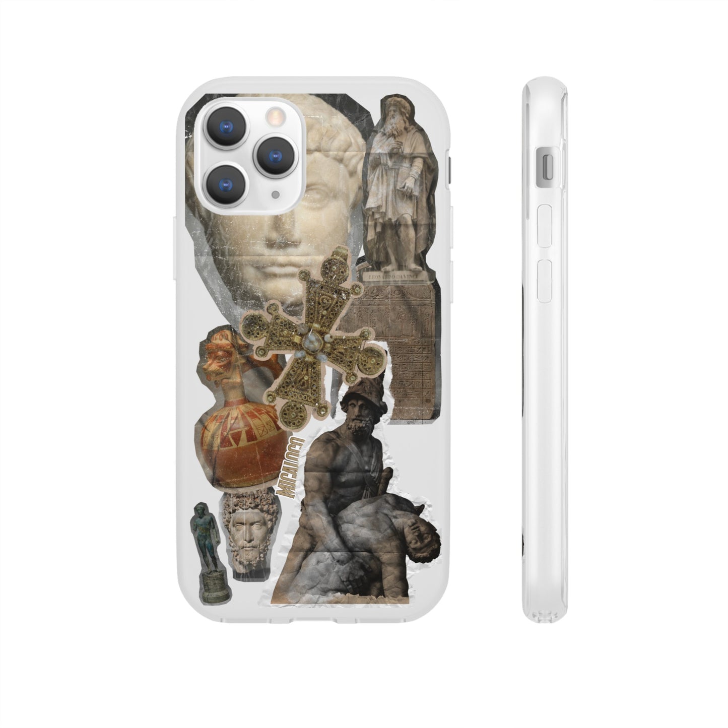 VINTAGE STICKER IPHONE FLEXI PHONECASE