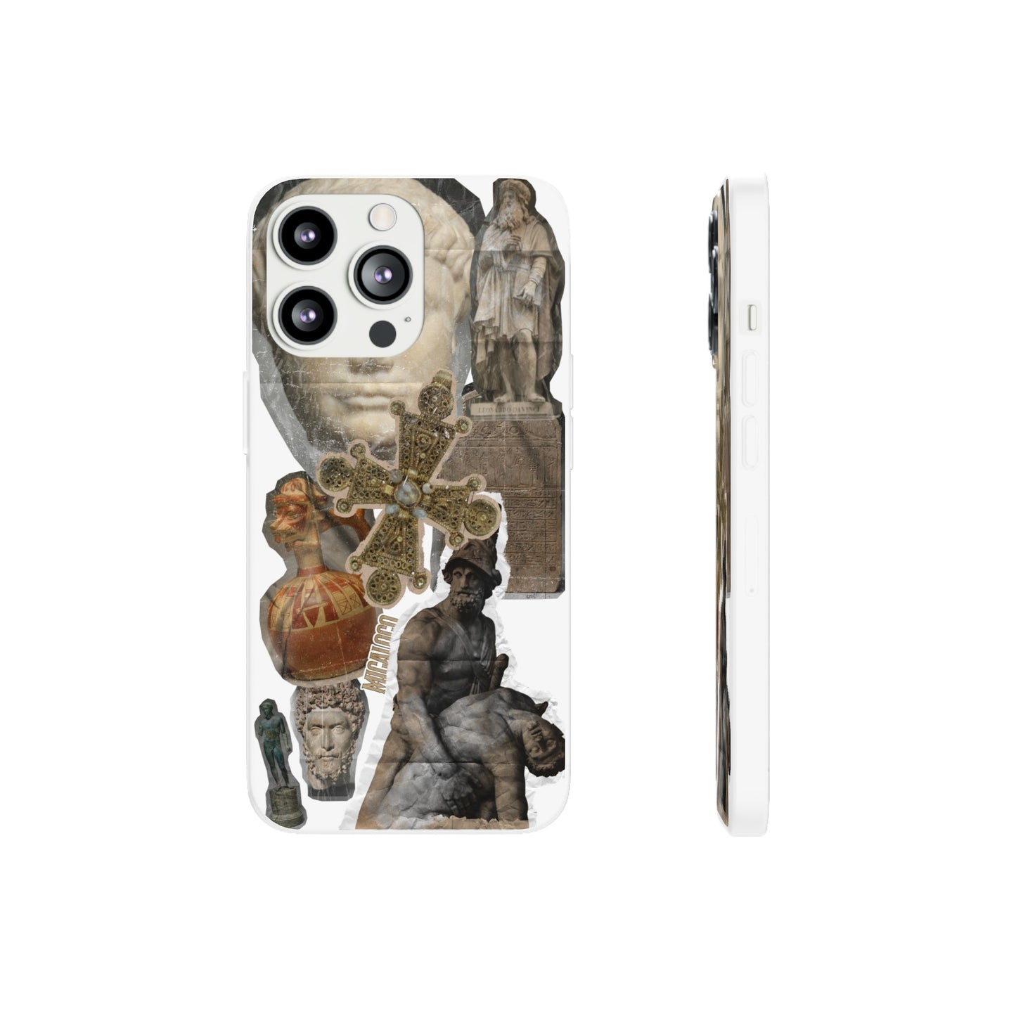 VINTAGE STICKER IPHONE FLEXI PHONECASE