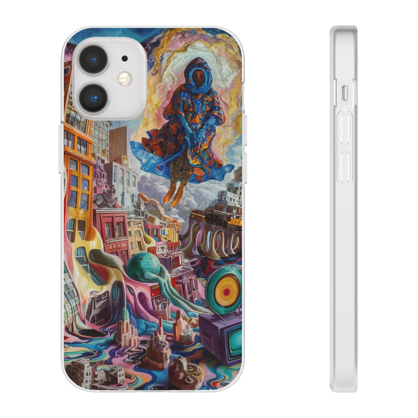 DRIPPY CITY ART IPHONE FLEXI PHONECASE