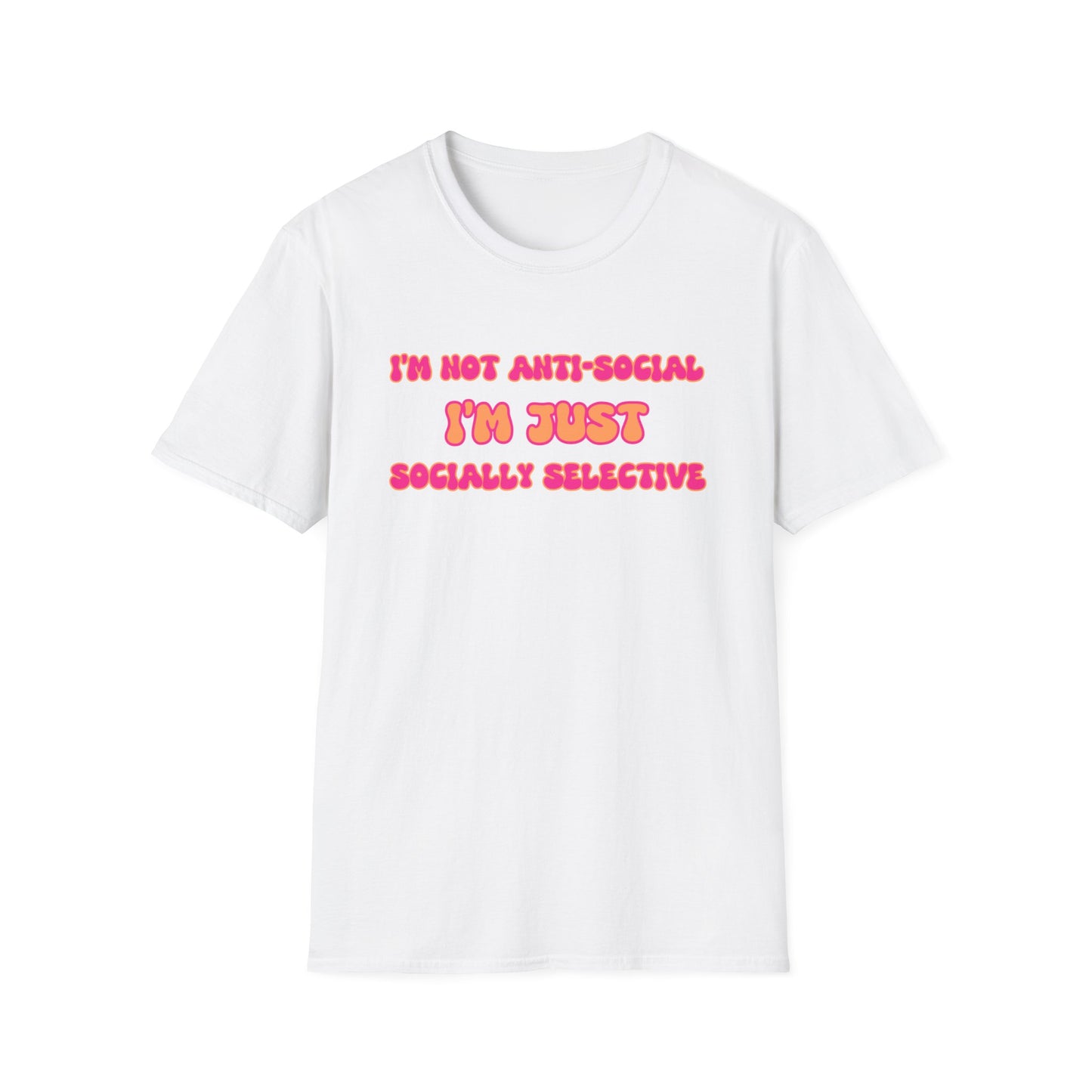 SOCIALLY SELECTIVE COLOURED CLASSIC FIT T-SHIRT