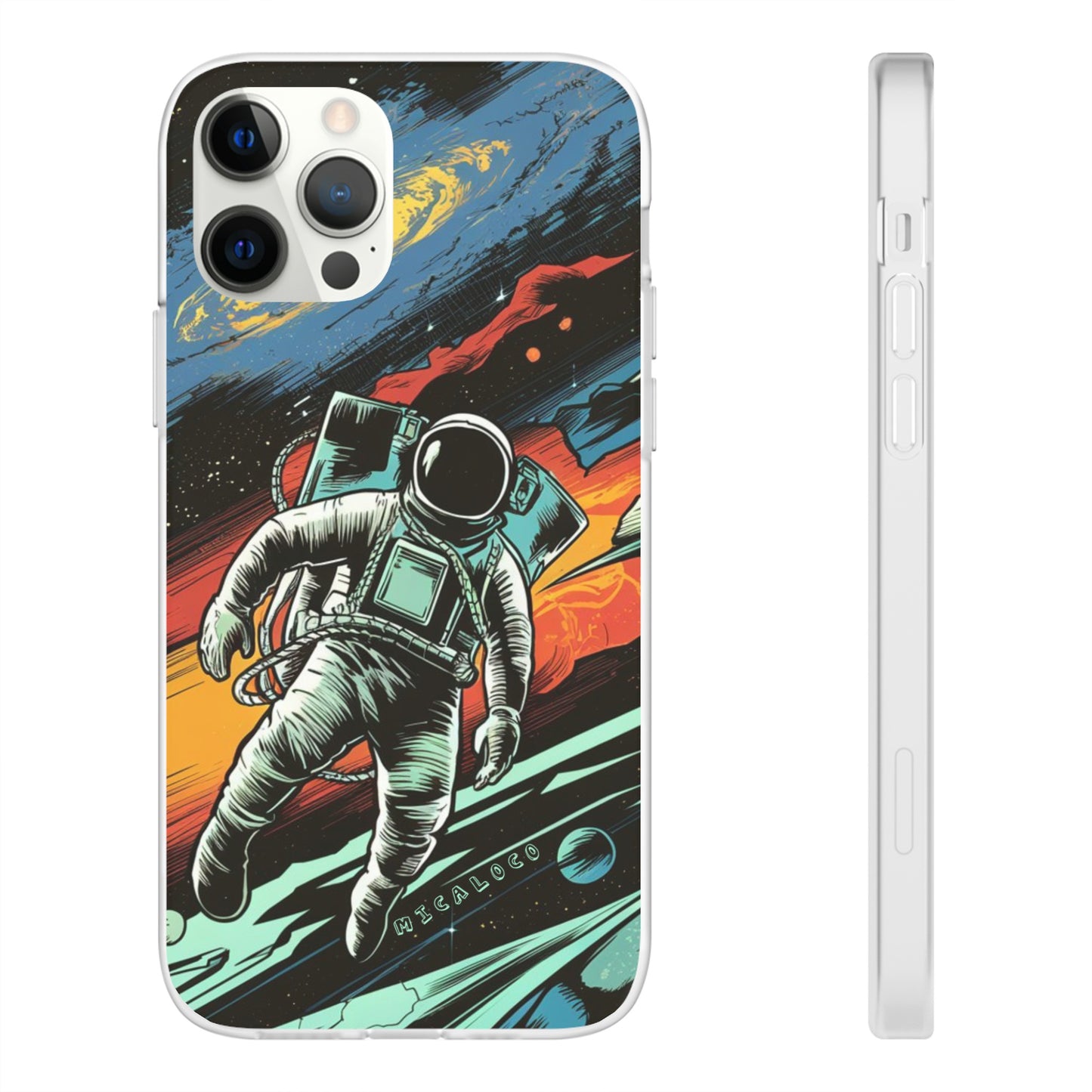 SPACEMAN IPHONE FLEXI PHONECASE