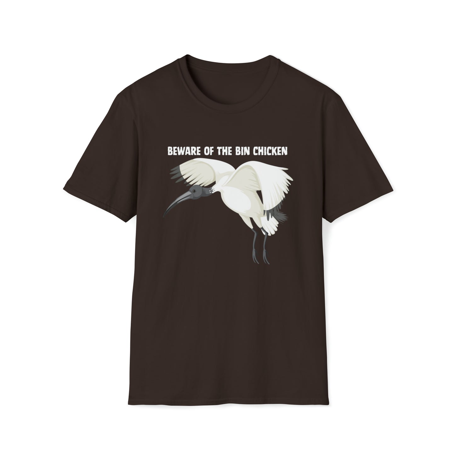 BEWARE OF THE BIN CHICKEN T-SHIRT