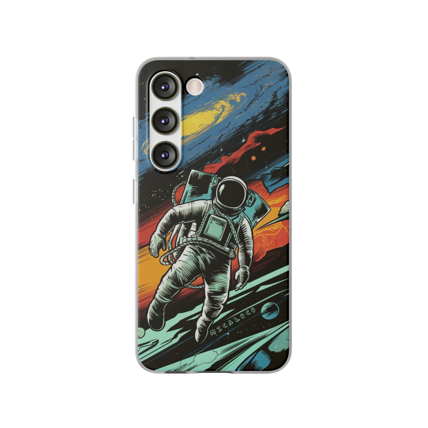 SPACEMAN SAMSUNG FLEXI PHONECASE