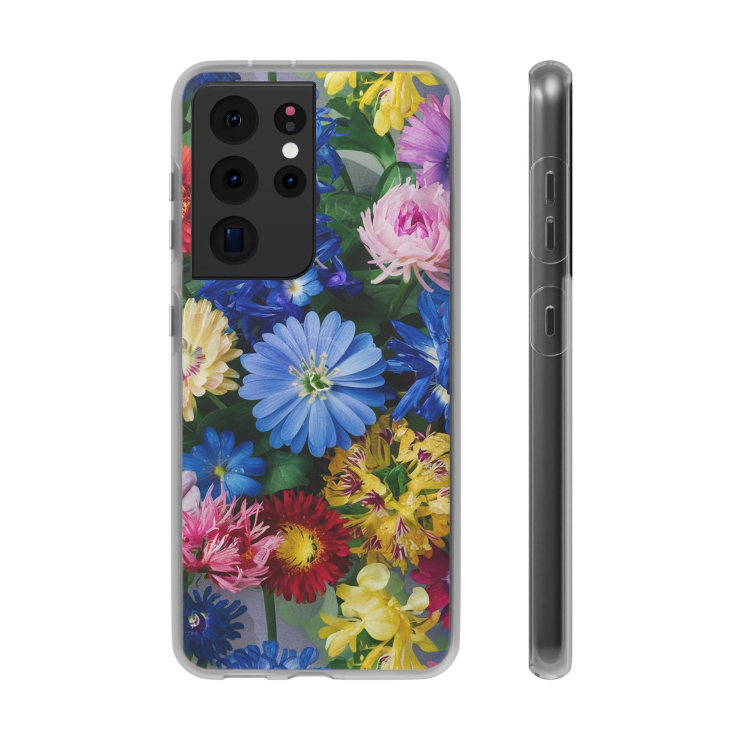 COLOURFUL FLOWER SAMSUNG FLEXI PHONECASE