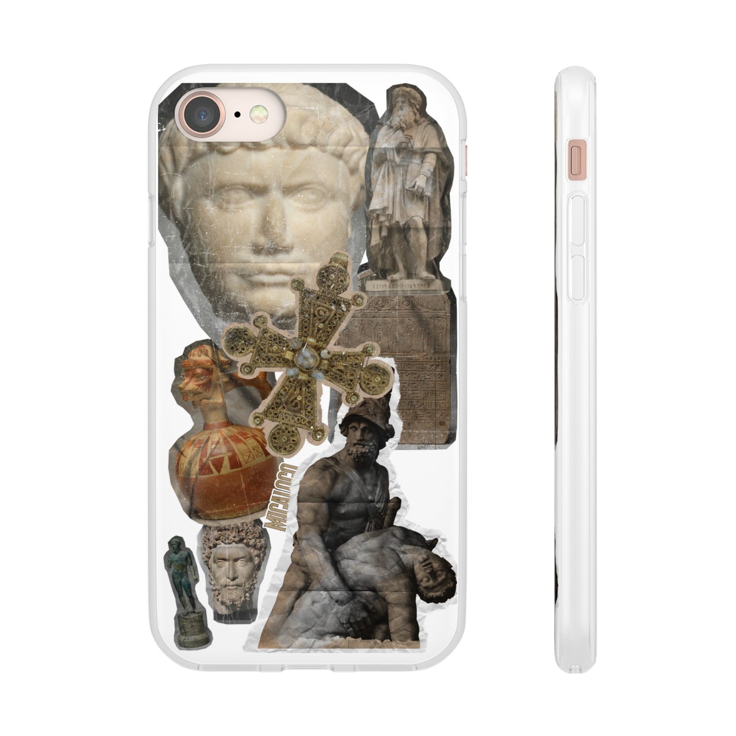 VINTAGE STICKER IPHONE FLEXI PHONECASE