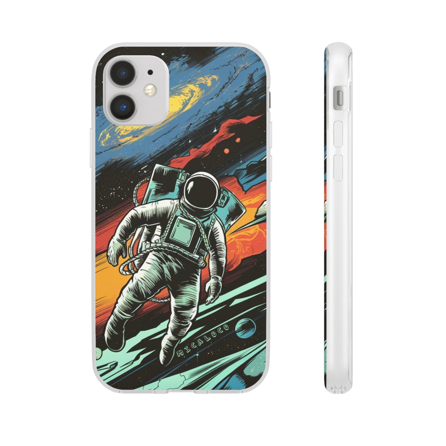 SPACEMAN IPHONE FLEXI PHONECASE