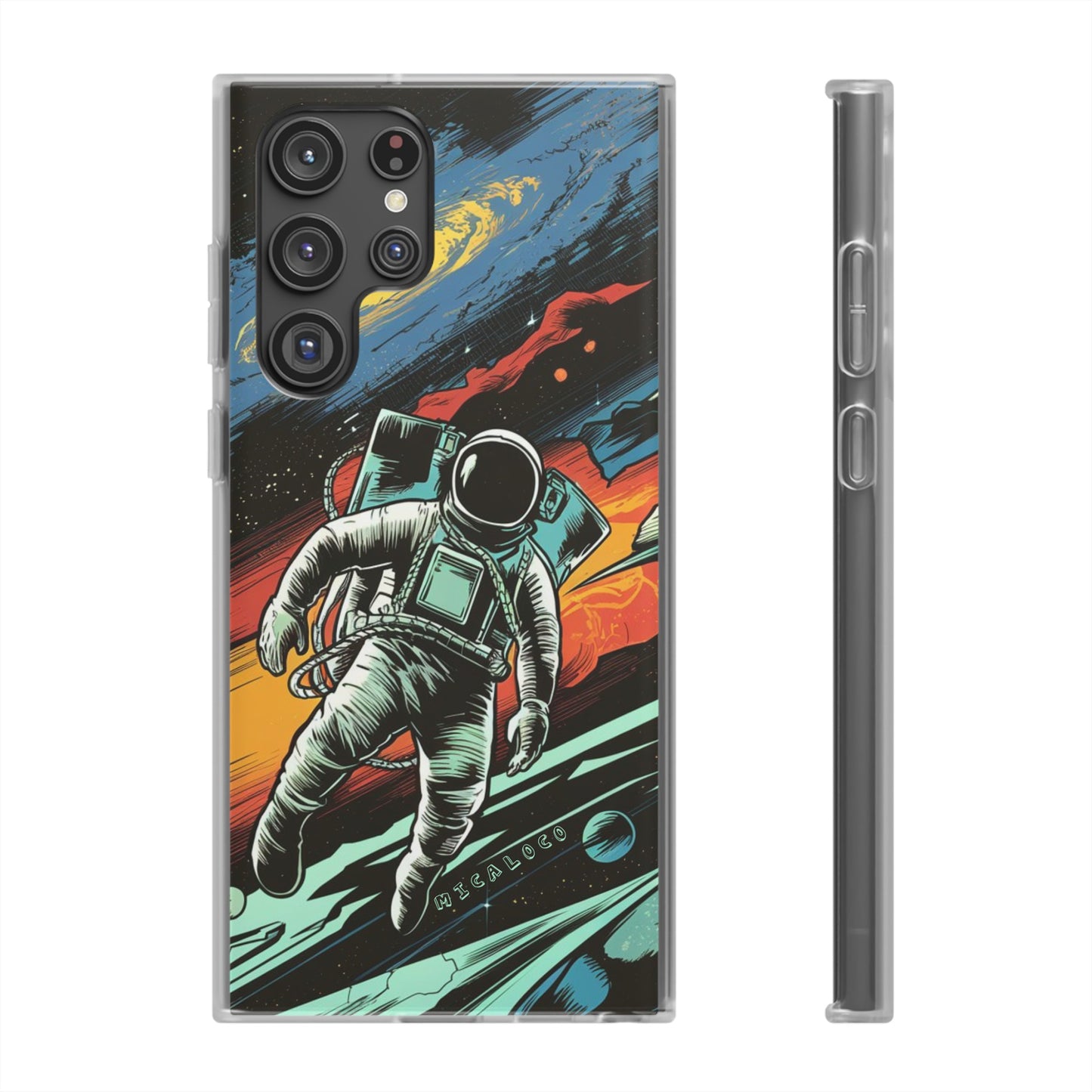 SPACEMAN SAMSUNG FLEXI PHONECASE