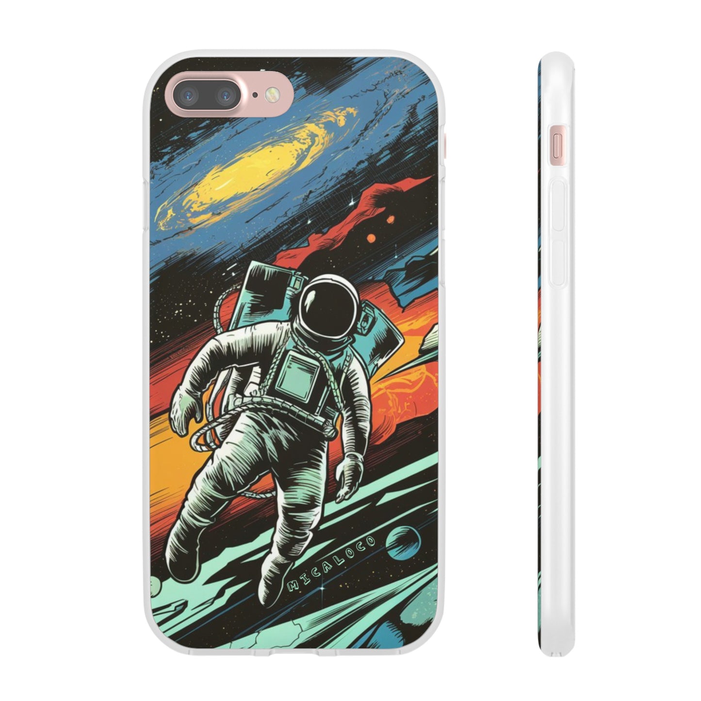 SPACEMAN IPHONE FLEXI PHONECASE