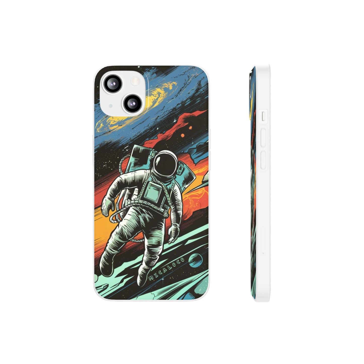 SPACEMAN IPHONE FLEXI PHONECASE