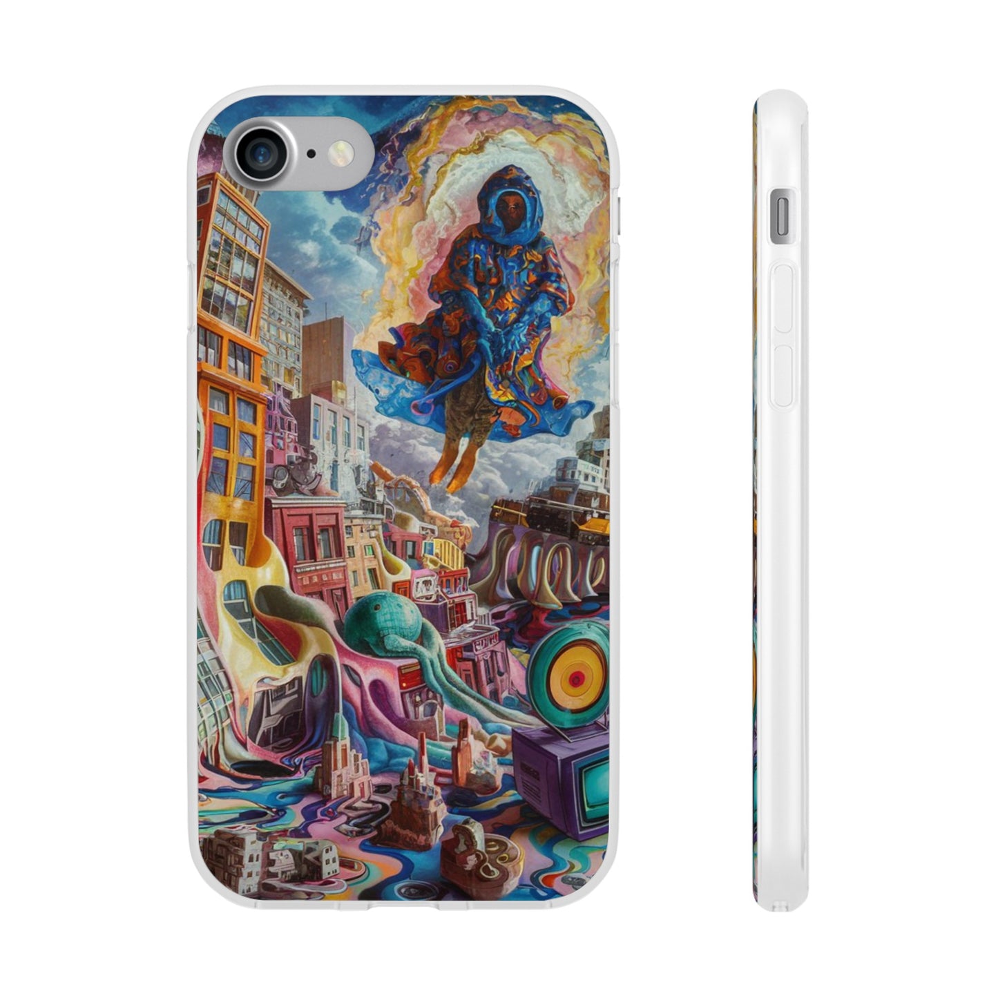 DRIPPY CITY ART IPHONE FLEXI PHONECASE