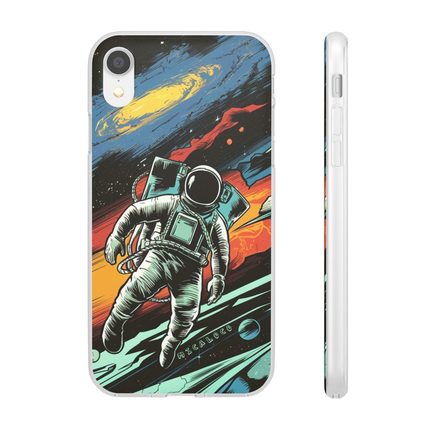 SPACEMAN IPHONE FLEXI PHONECASE