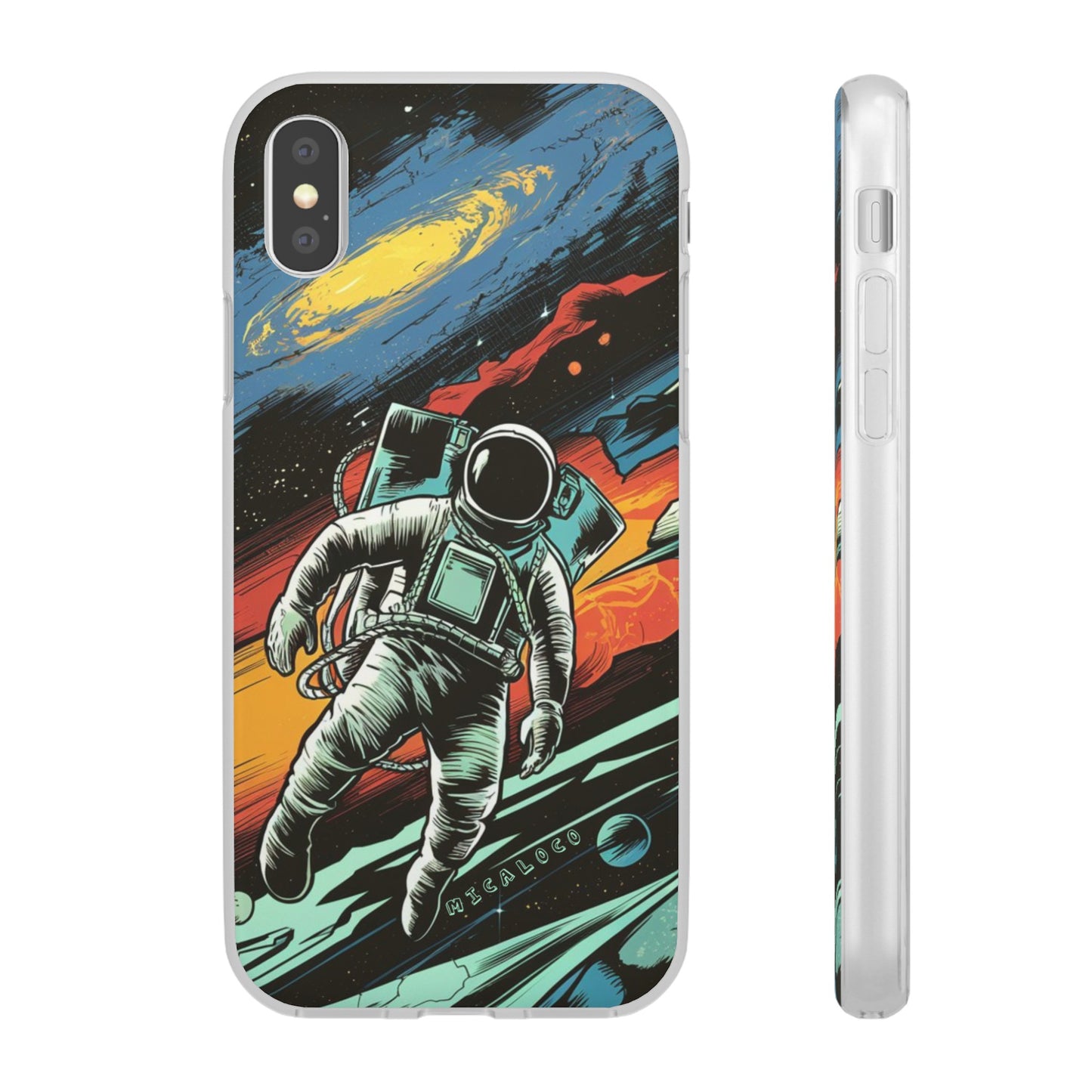 SPACEMAN IPHONE FLEXI PHONECASE