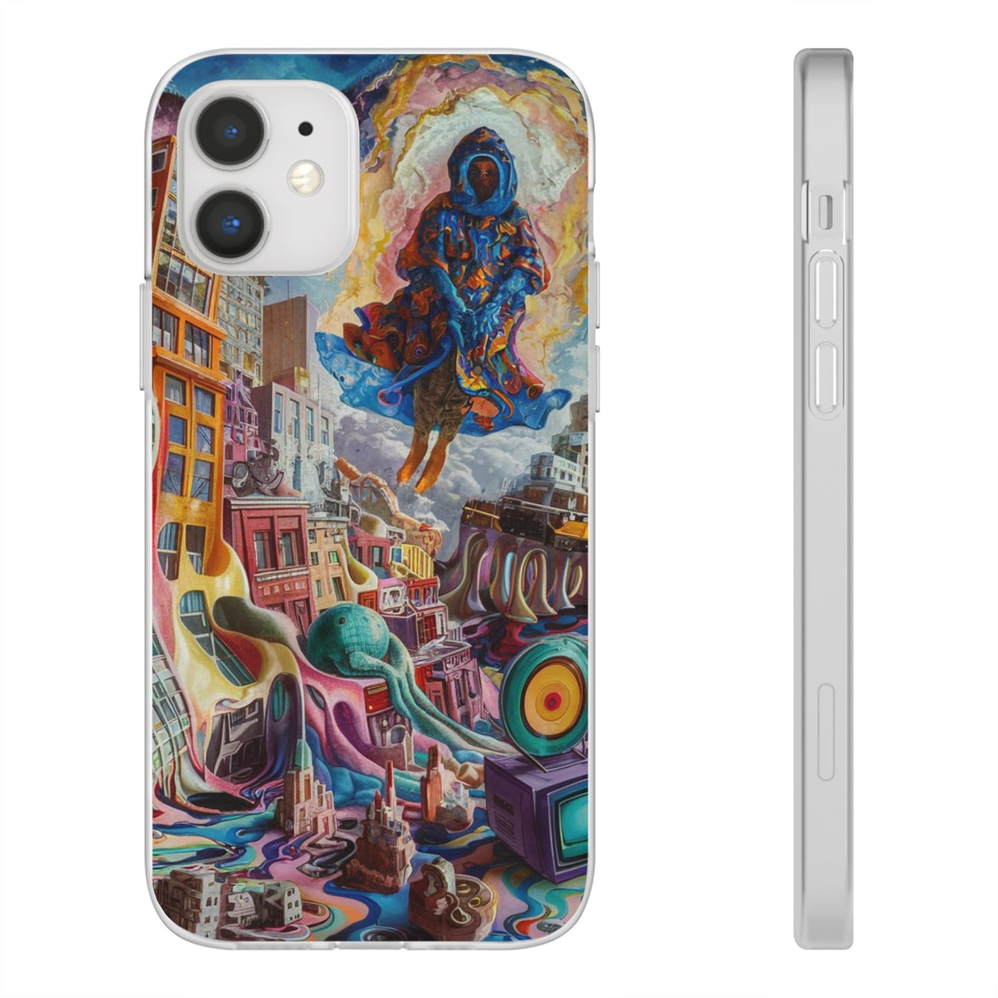 DRIPPY CITY ART IPHONE FLEXI PHONECASE