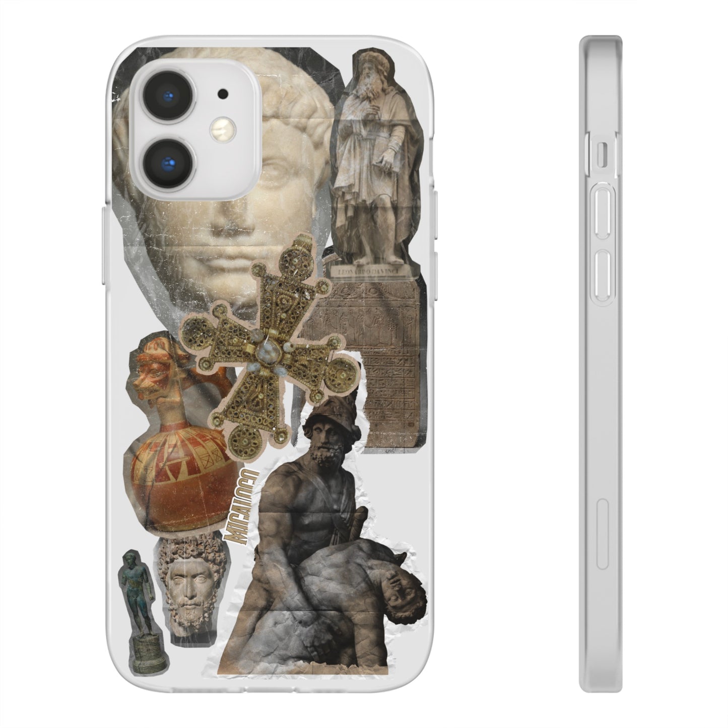 VINTAGE STICKER IPHONE FLEXI PHONECASE