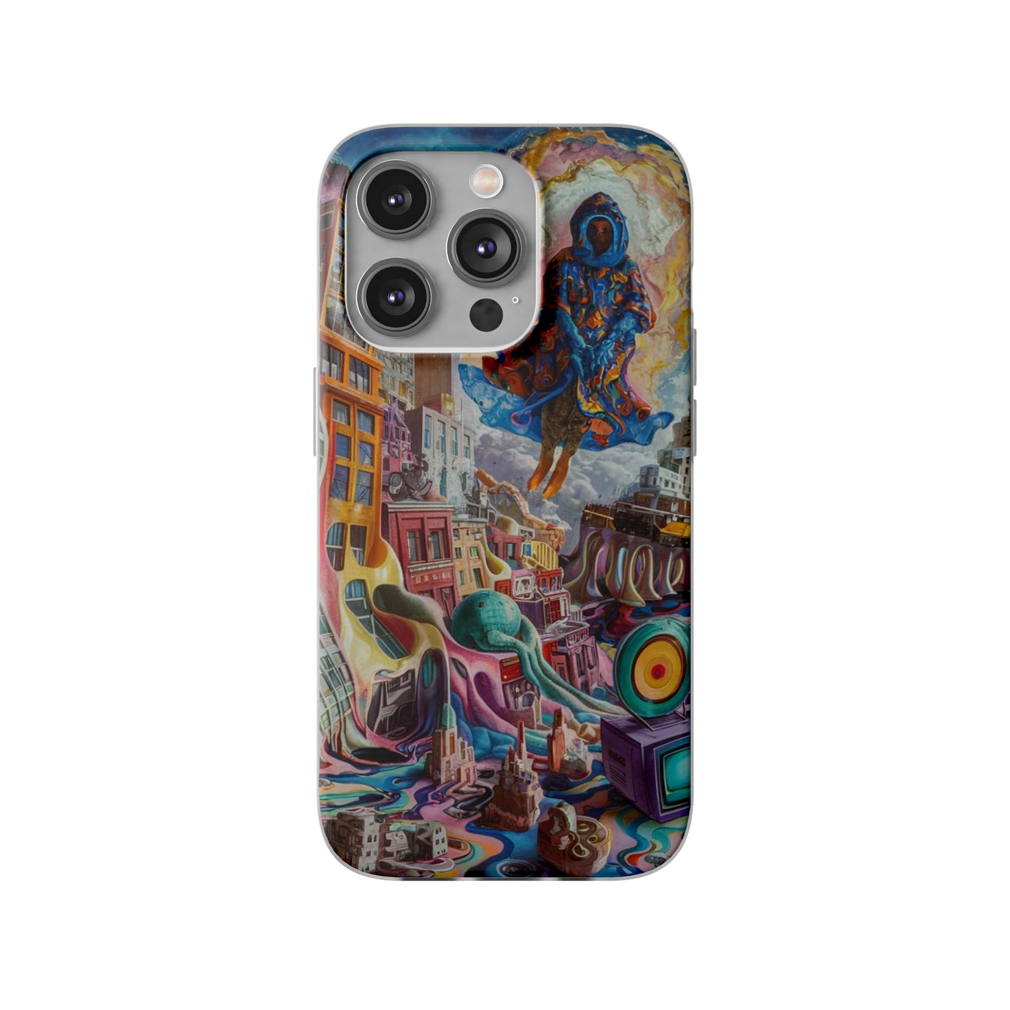 DRIPPY CITY ART IPHONE FLEXI PHONECASE