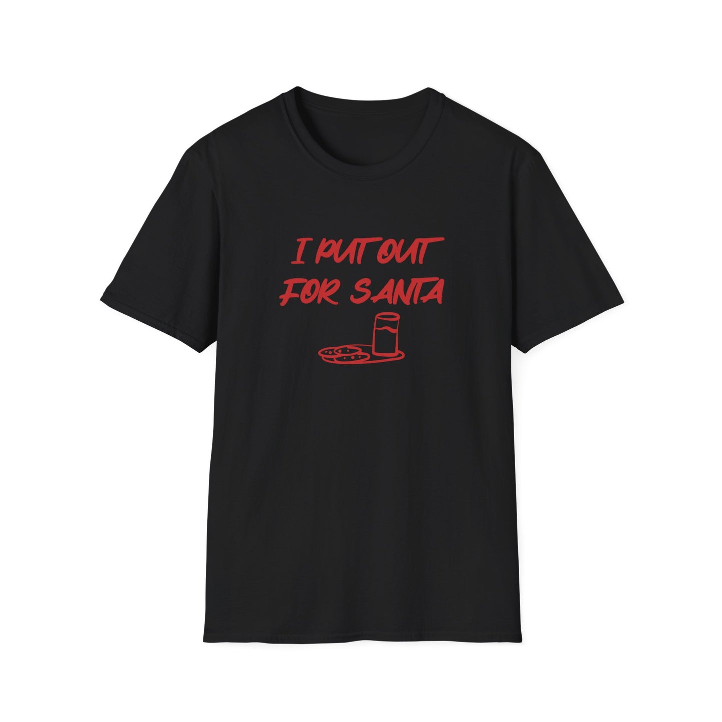 I PUT OUT FOR SANTA CHRISTMAS CLASSIC FIT T-SHIRT (RED)