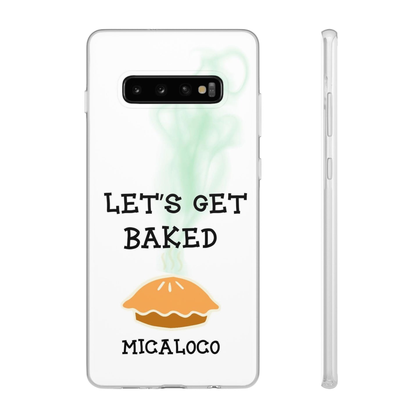 LET'S GET BAKED (WHT) SAMSUNG FLEXI PH CASE