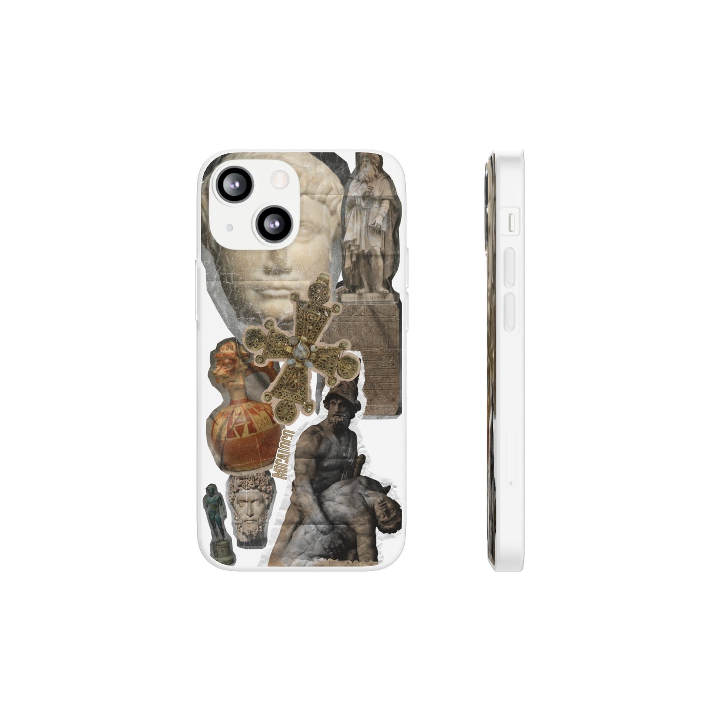VINTAGE STICKER IPHONE FLEXI PHONECASE
