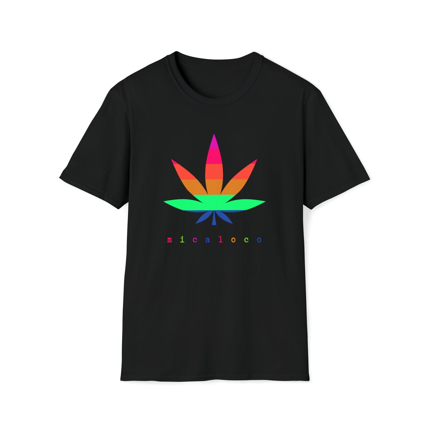 MULTI-COLOURED MARYJANE LEAF BLACK LABEL T-SHIRT