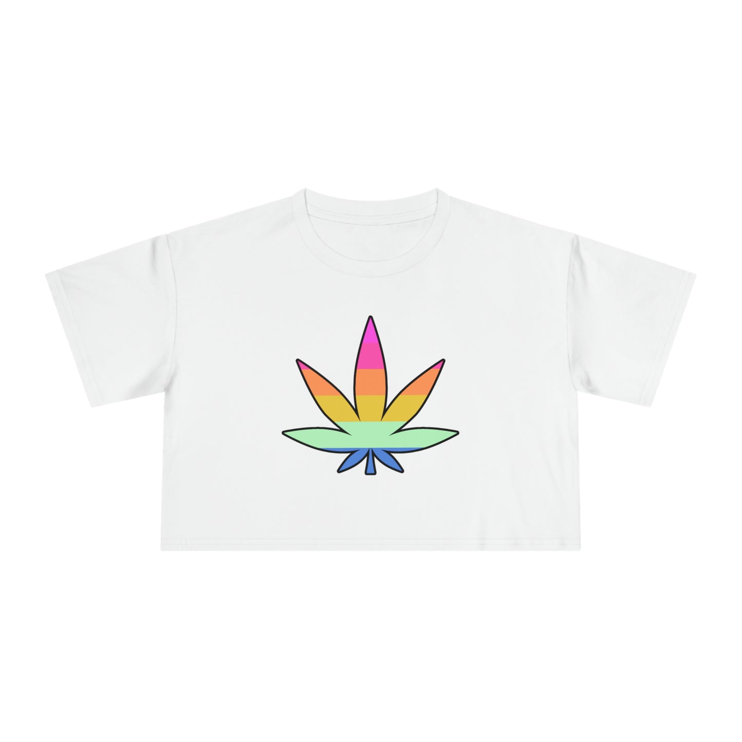 COLOURED MARYJANE CROP T-SHIRT