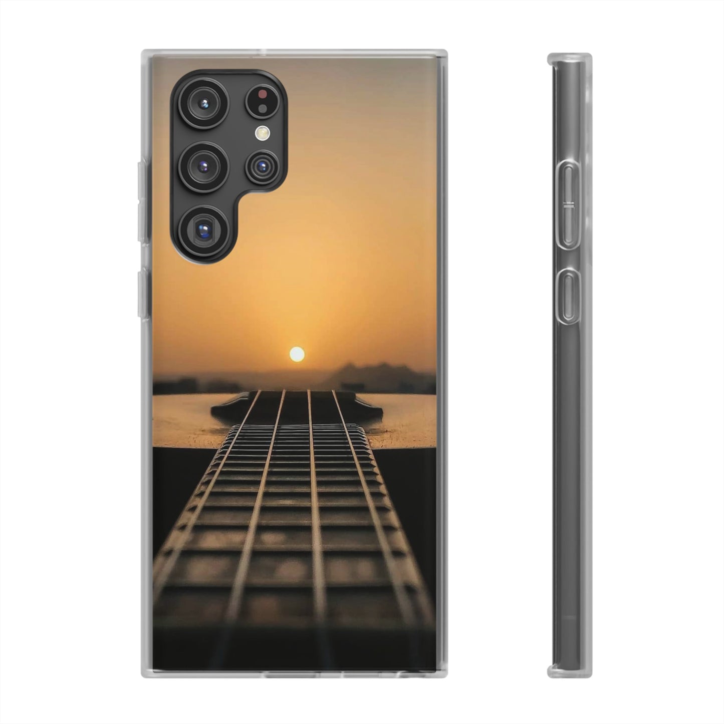 SUNSET ON GUITAR SAMSUNG FLEXI PHONECASE