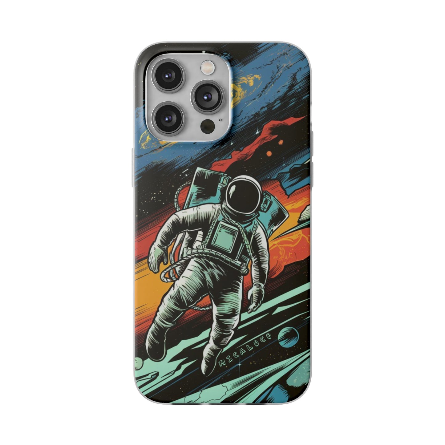 SPACEMAN IPHONE FLEXI PHONECASE