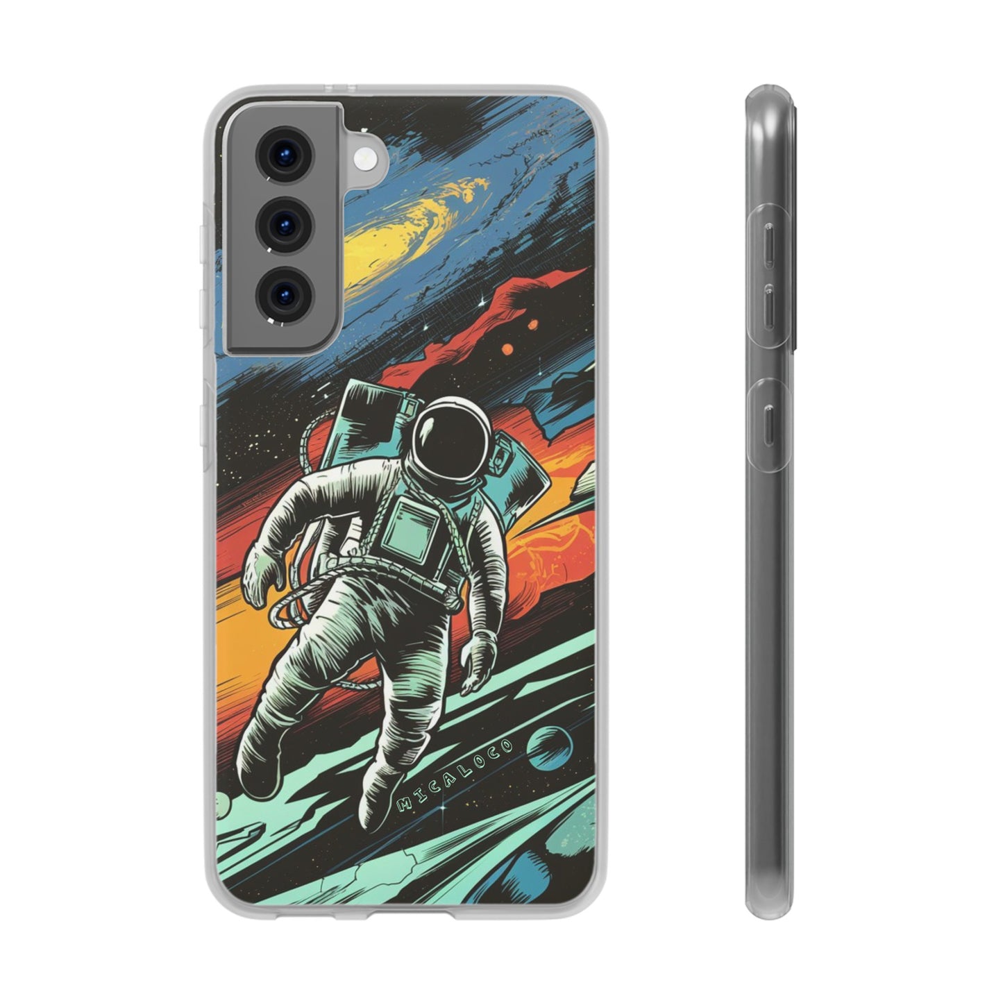 SPACEMAN SAMSUNG FLEXI PHONECASE