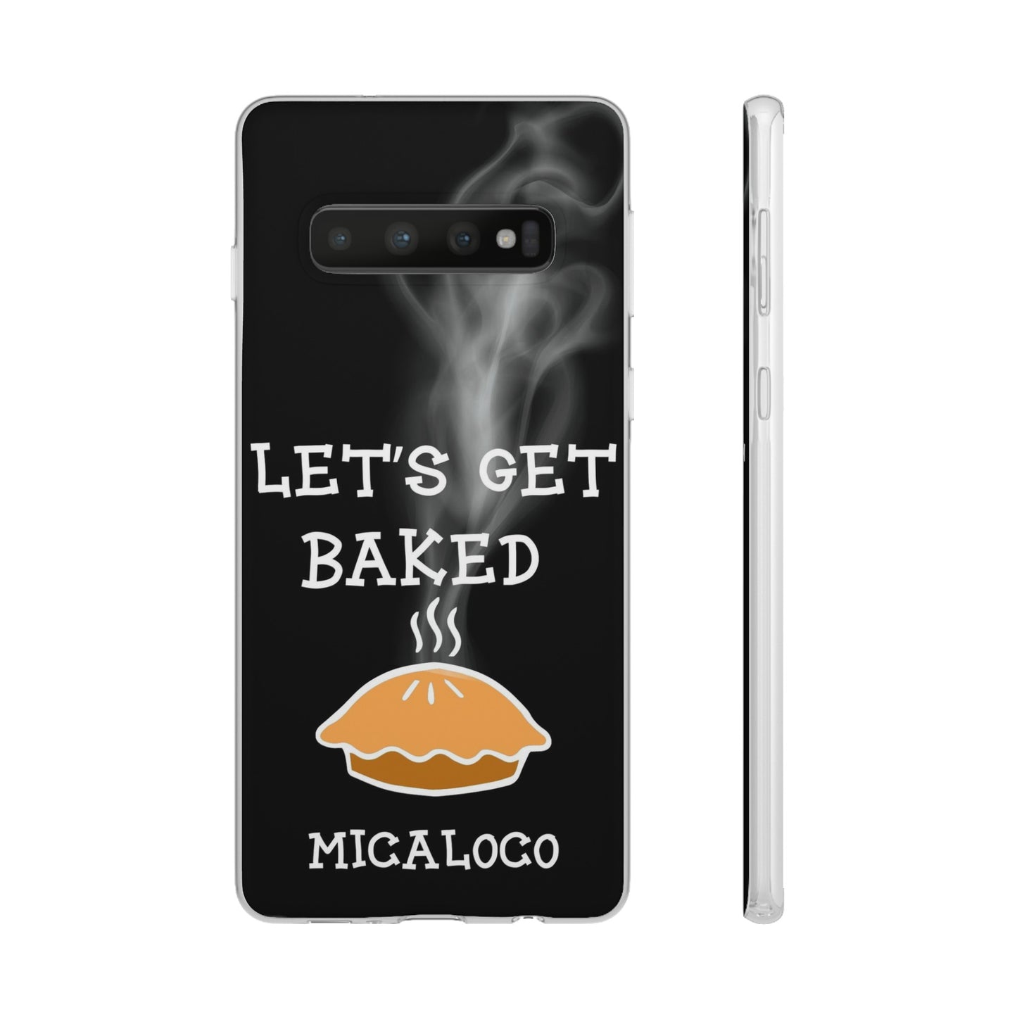 LET'S GET BAKED (BLK) SAMSUNG FLEXI PH CASE