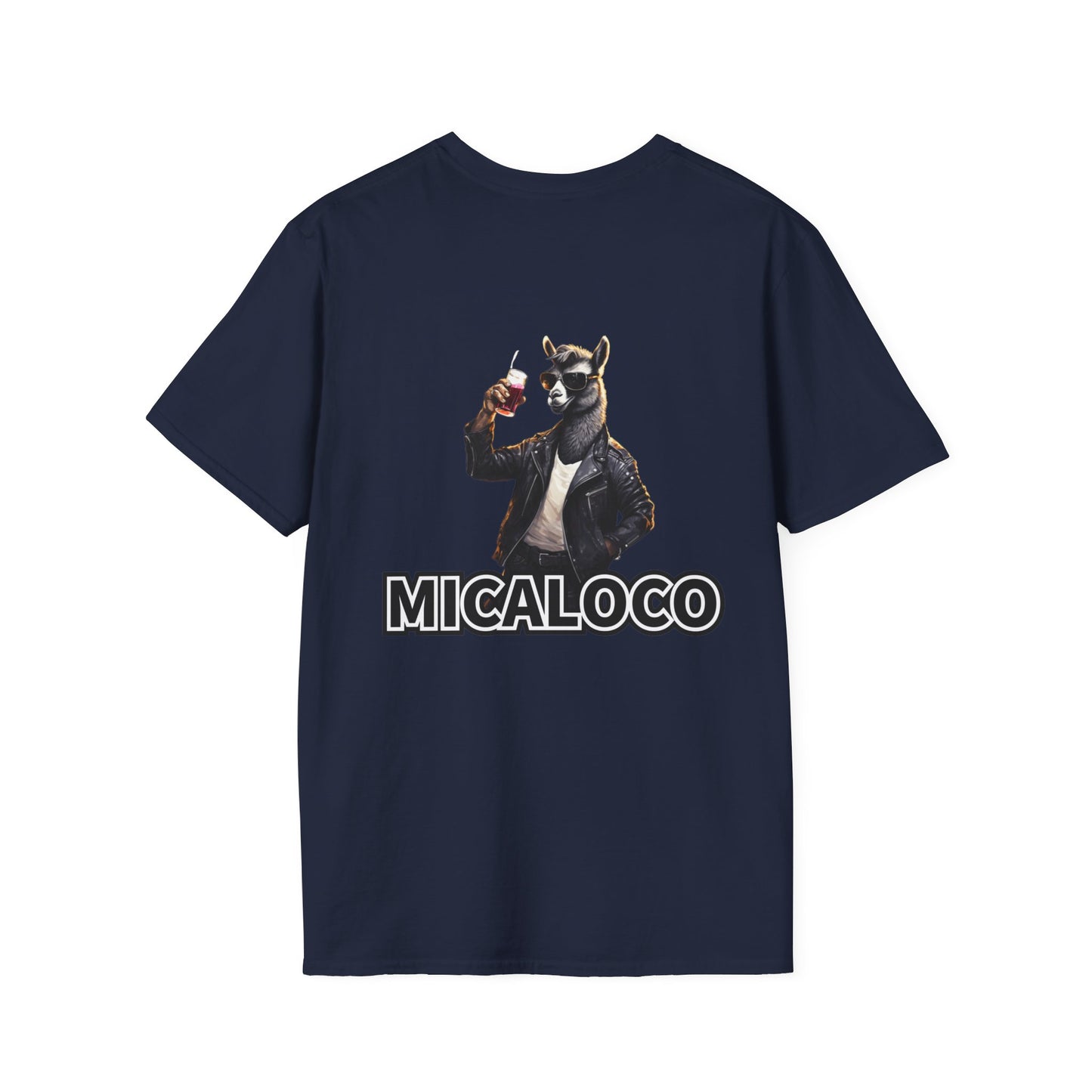 MICALOCO LLAMA BACK LOGO CLASSIC FIT T-SHIRT