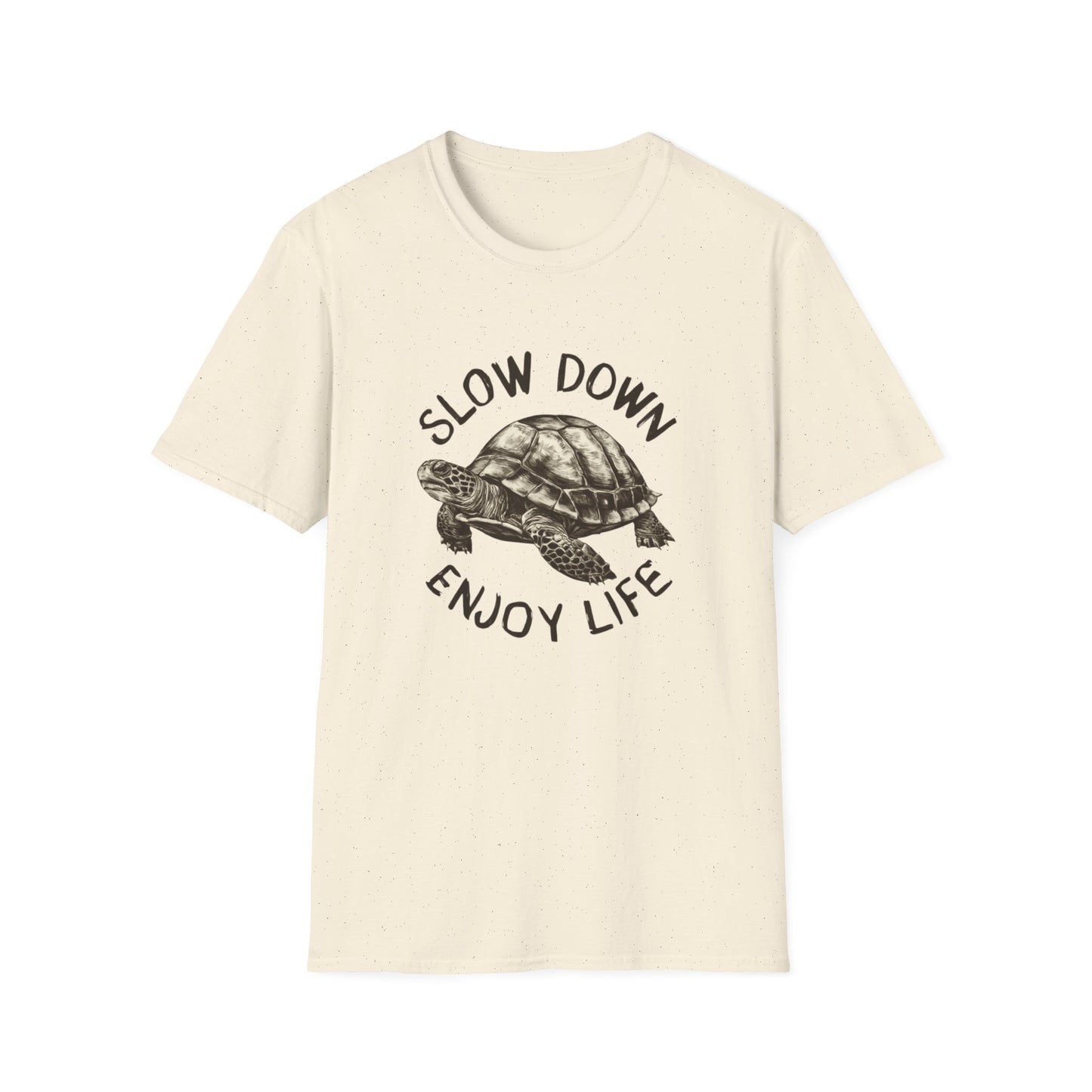 SLOW DOWN ENJOY LIFE TURTLE CLASSIC FIT T-SHIRT
