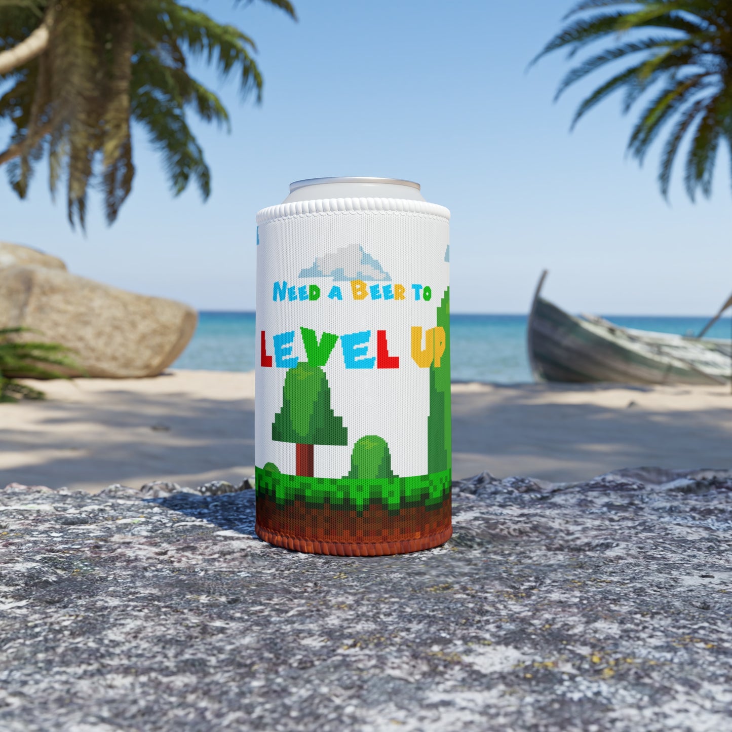 NEED A BEER TO LEVEL UP STUBBY COOLER
